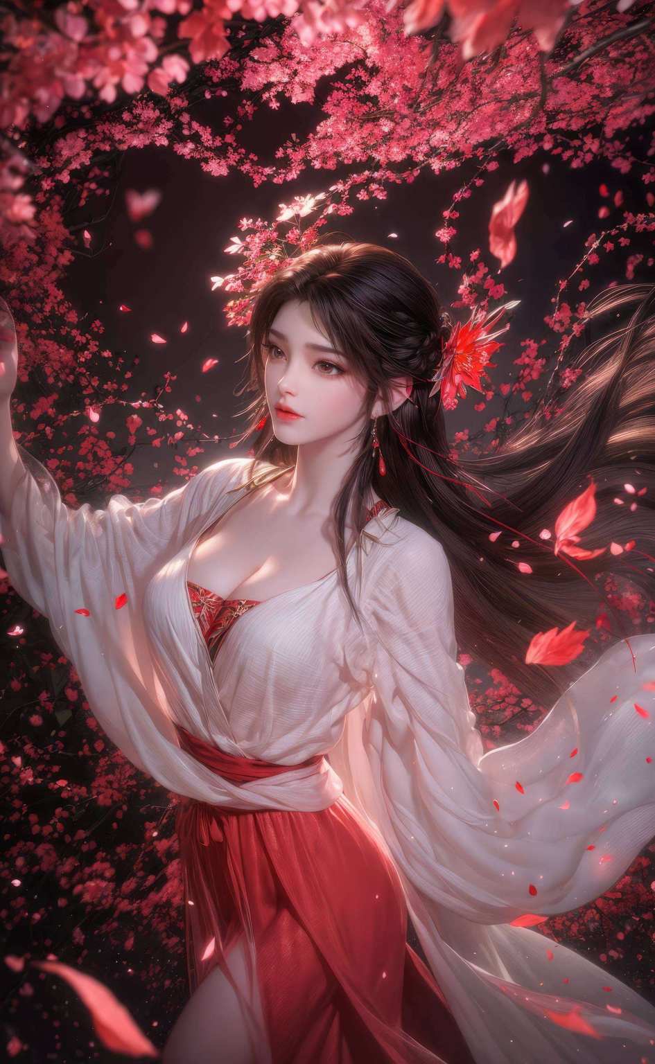 火灵儿那灵动飘逸的形象如同完美世界中的一抹亮色