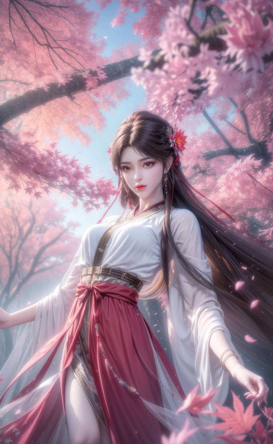 犹如一朵盛开在完美世界的花朵想要让你的iPad锁屏壁纸焕然一新吗？我这儿有一大批免费壁纸等你来拿！火灵儿的背影