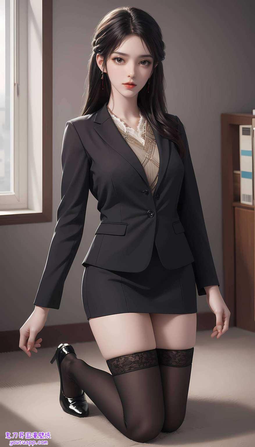 石昊携手行国漫美女映屏前