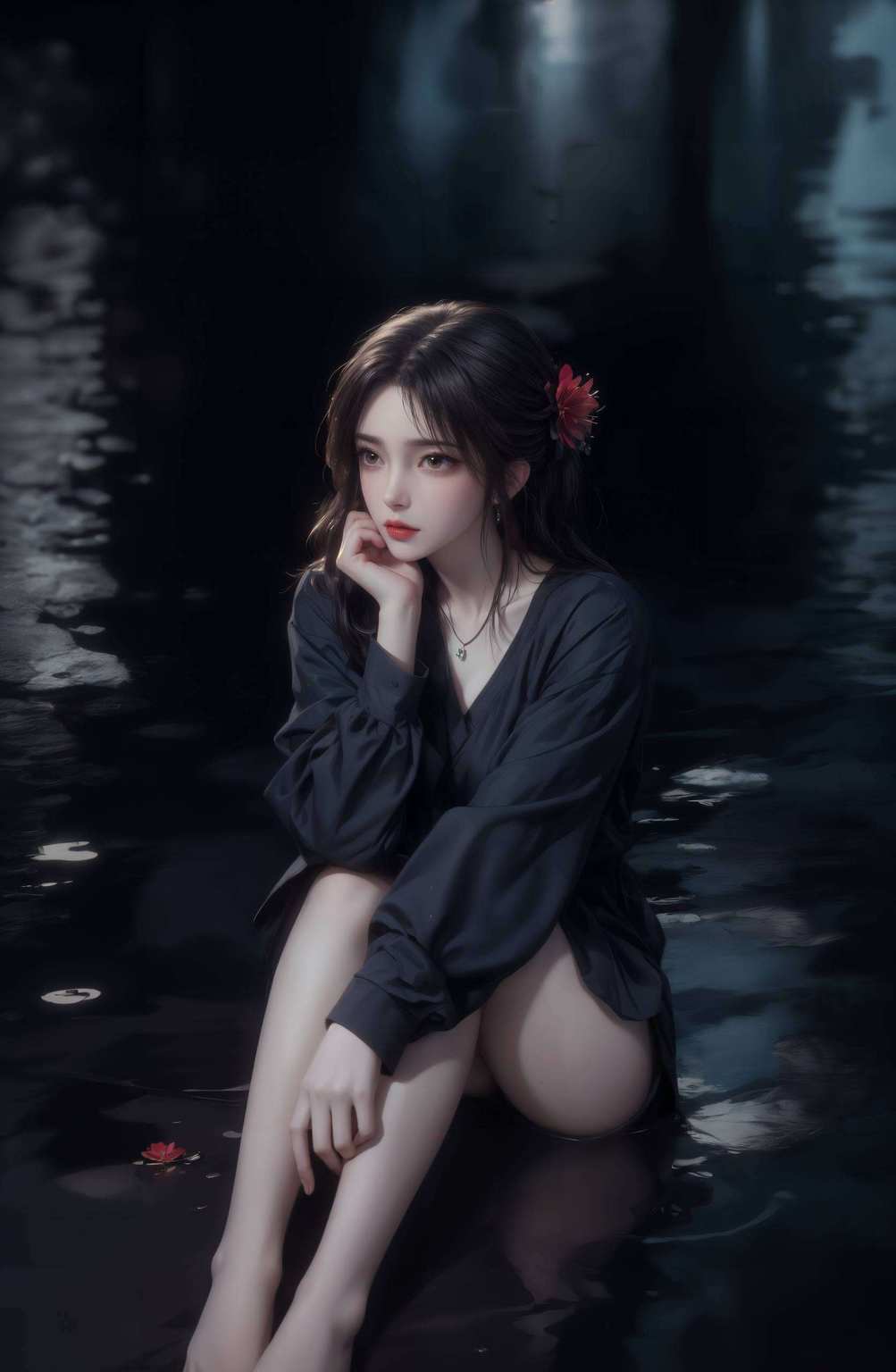 火灵儿犹如一朵罪州火桑花让人感叹人生之美