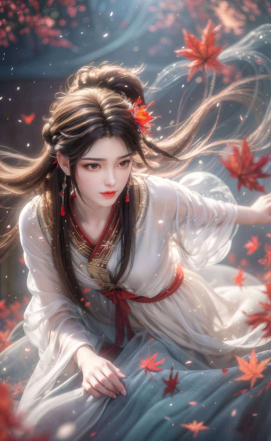 女神风范显美女映屏间