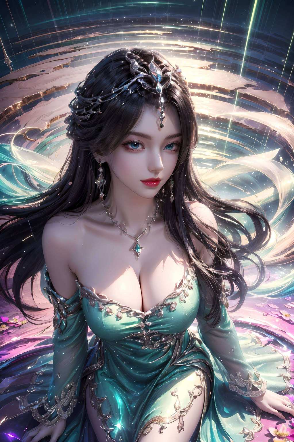 完美世界中的神秘女神让人陶醉于那如梦如幻的国漫世界