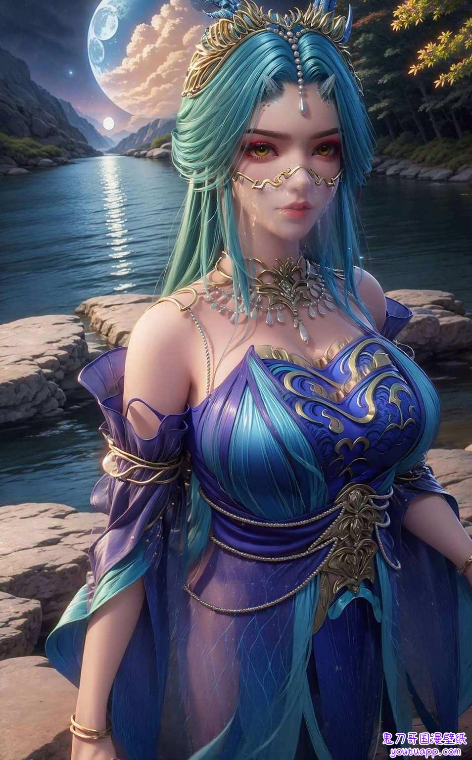 放到完美世界里更是国漫美女中的颜值担当