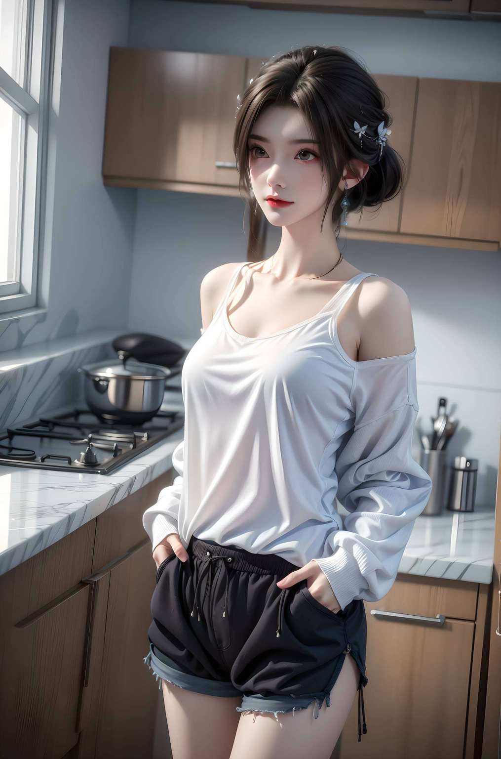 一位真正的国漫美女穿梭于国漫的奇幻世界