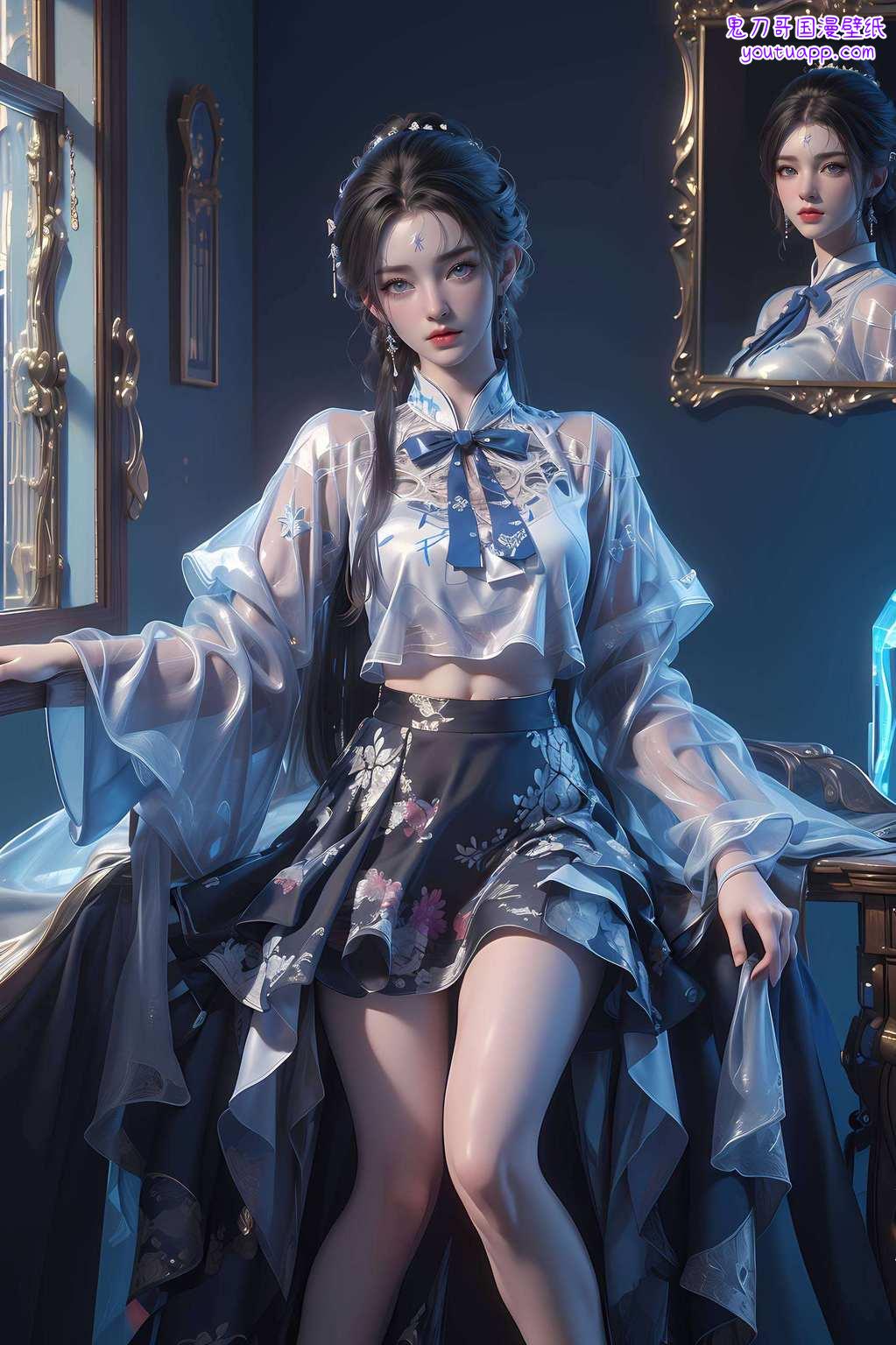 让你的设备瞬间提升好几个level！快来体验一下吧你看看这款AI图片精细角色iPhone古风壁纸