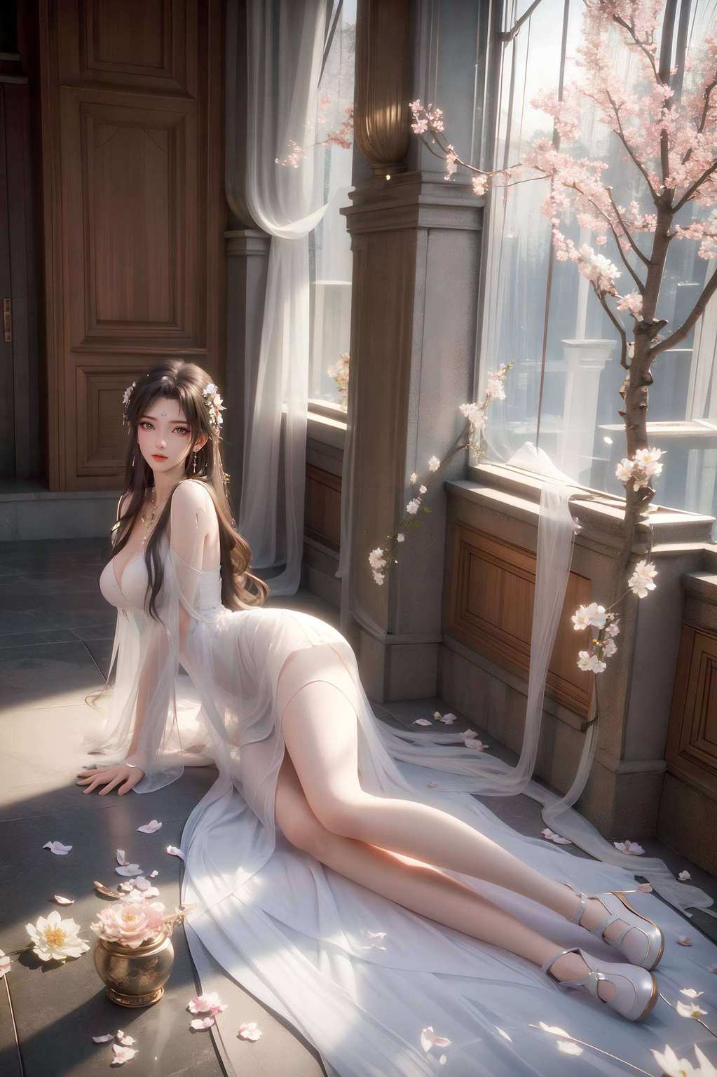 这款壁纸的国漫女神风想要打造一款既梦幻又充满国漫味道的电脑壁纸吗？那你可得看看这款清漪高清平板11寸壁纸！这可不是一般的壁纸