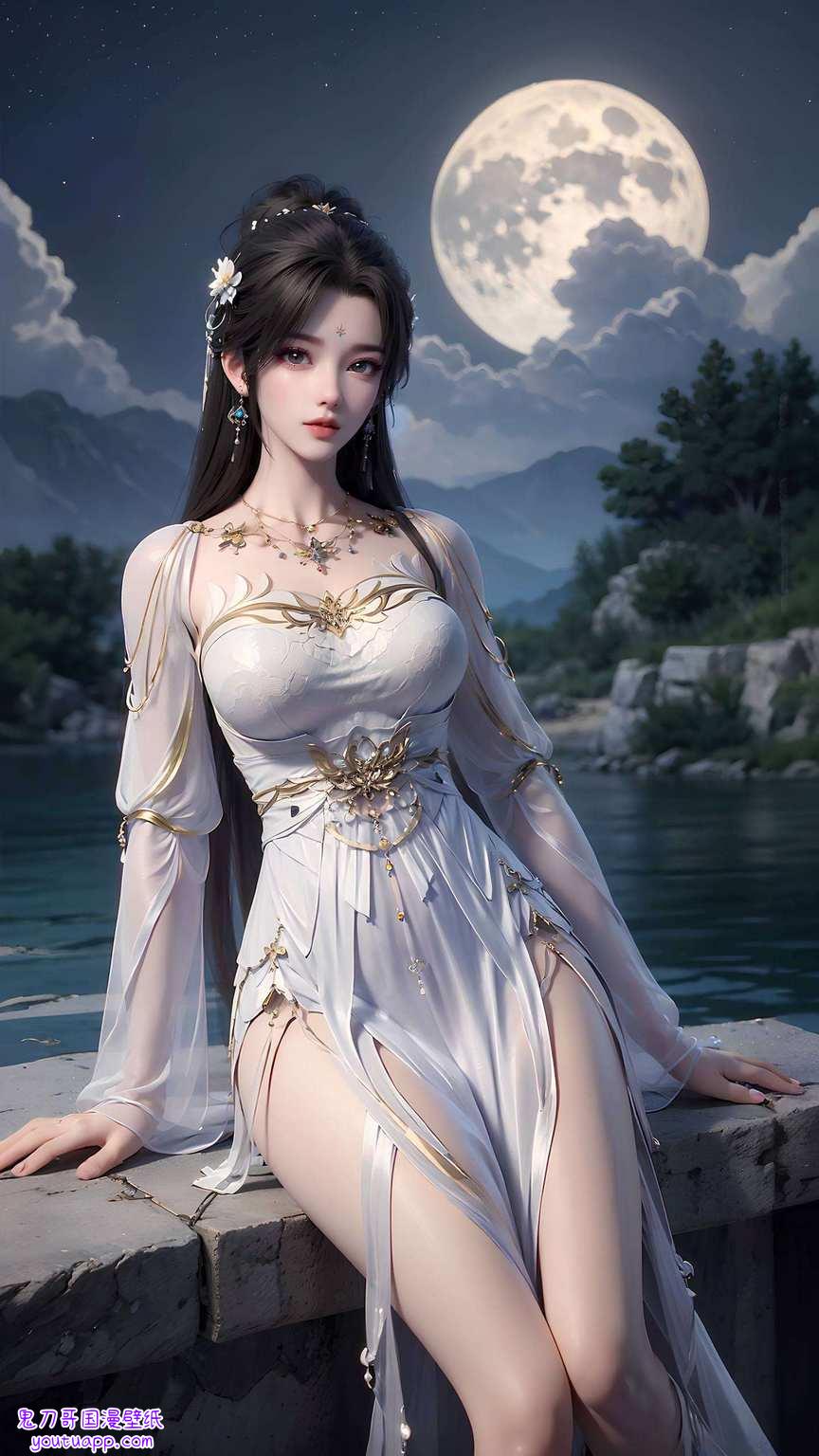 就像是从壁画里走出来的国漫女神但一上战场