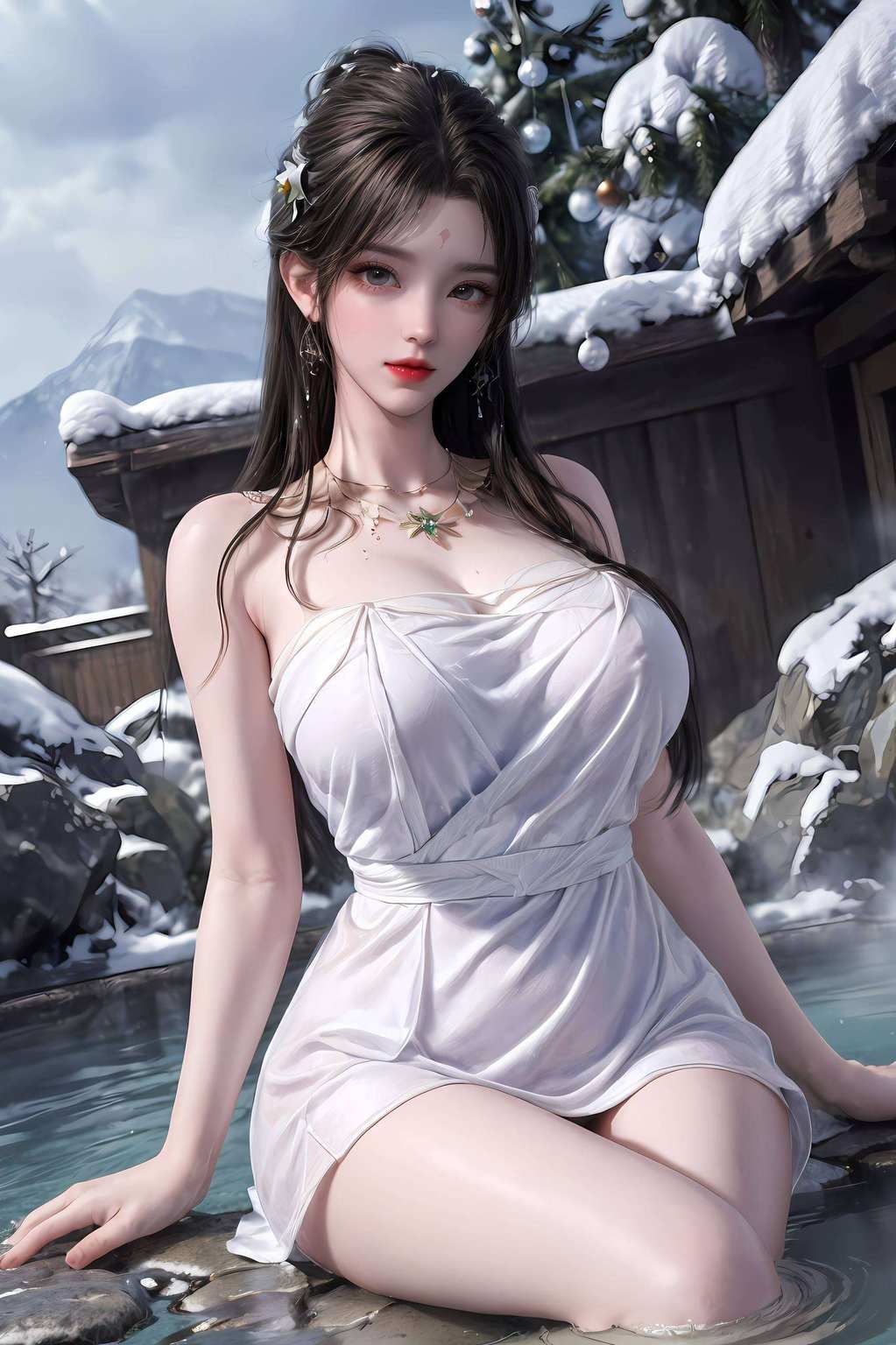 一跃入水激起万丈波涛