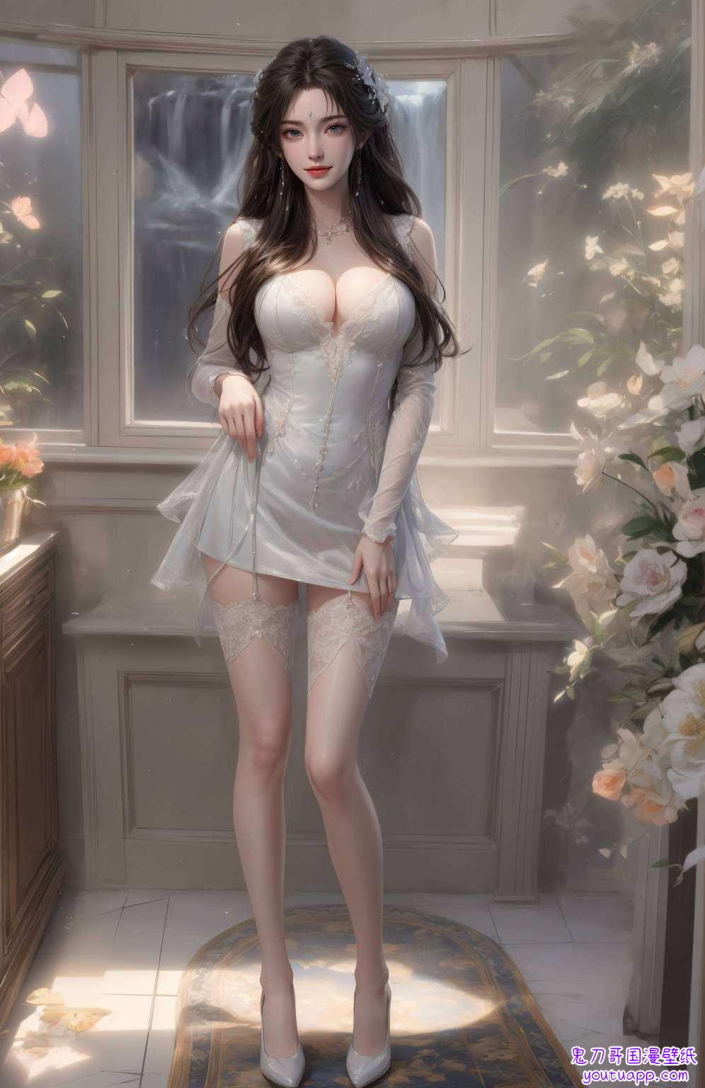 各位动漫迷们分分钟让你的ipad壁纸玄幻起来！清漪女神一笑倾城
