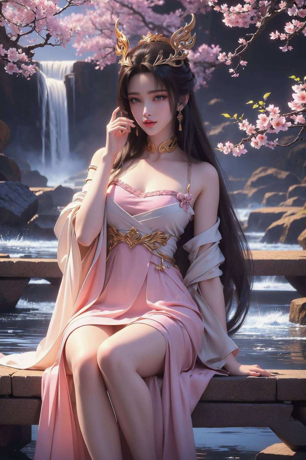 壁画生辉天狐仙子