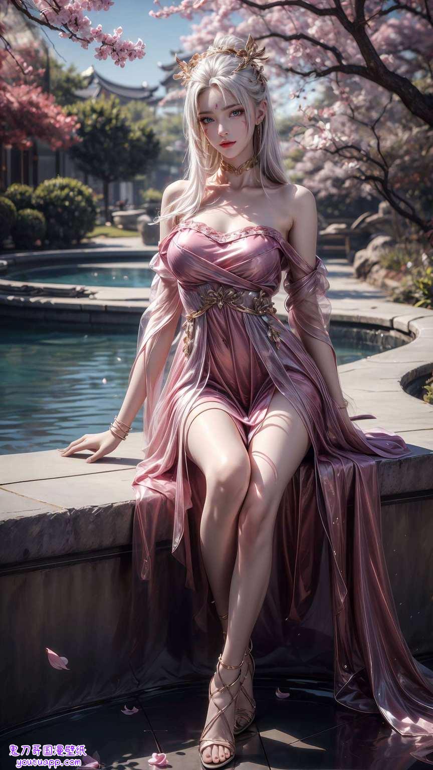 天狐仙子轻摇着尾巴在完美世界的玄幻森林里