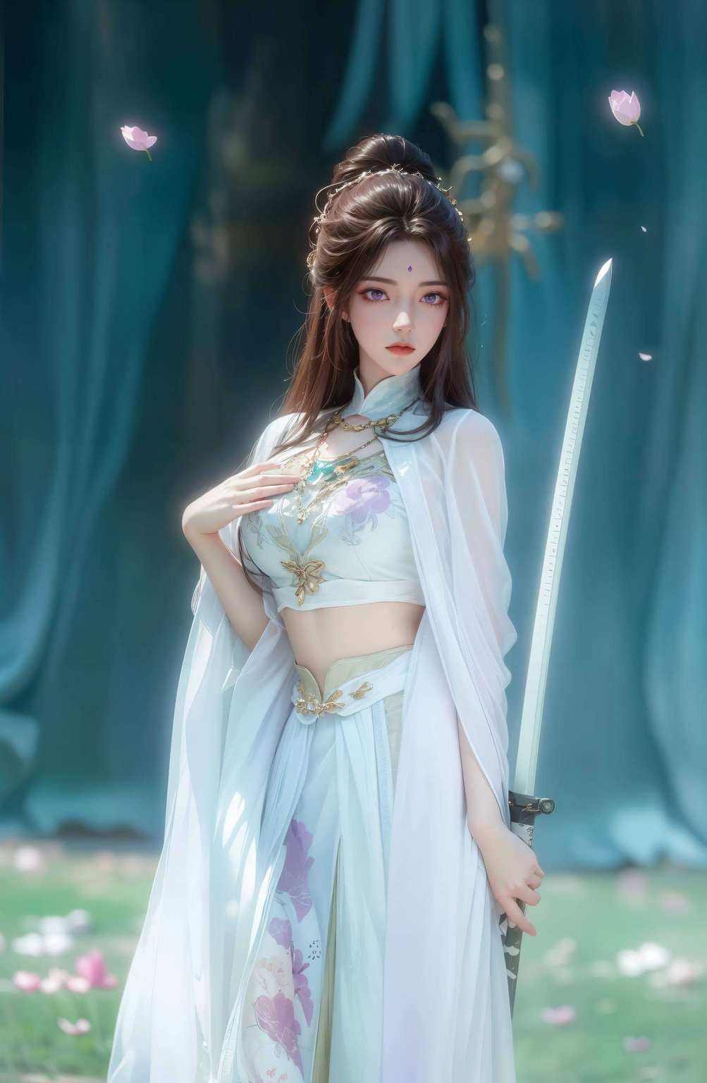 还带着一丝调皮的玄幻气息月婵真身飘然而至