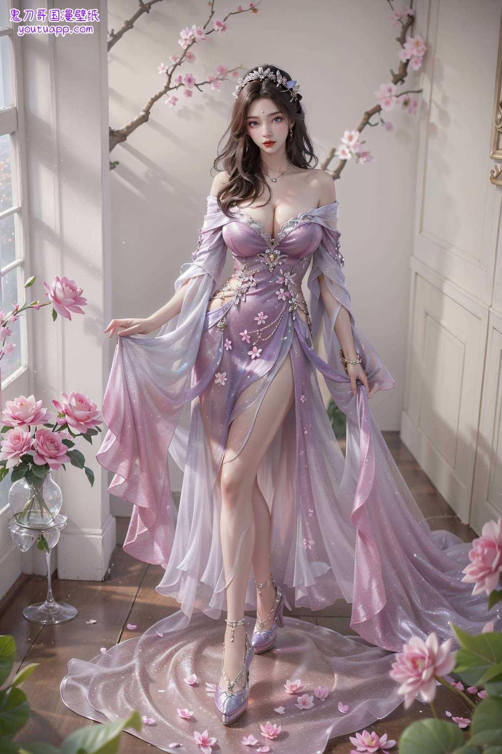 动漫美女们在屏幕上灵动起舞不仅美得冒泡