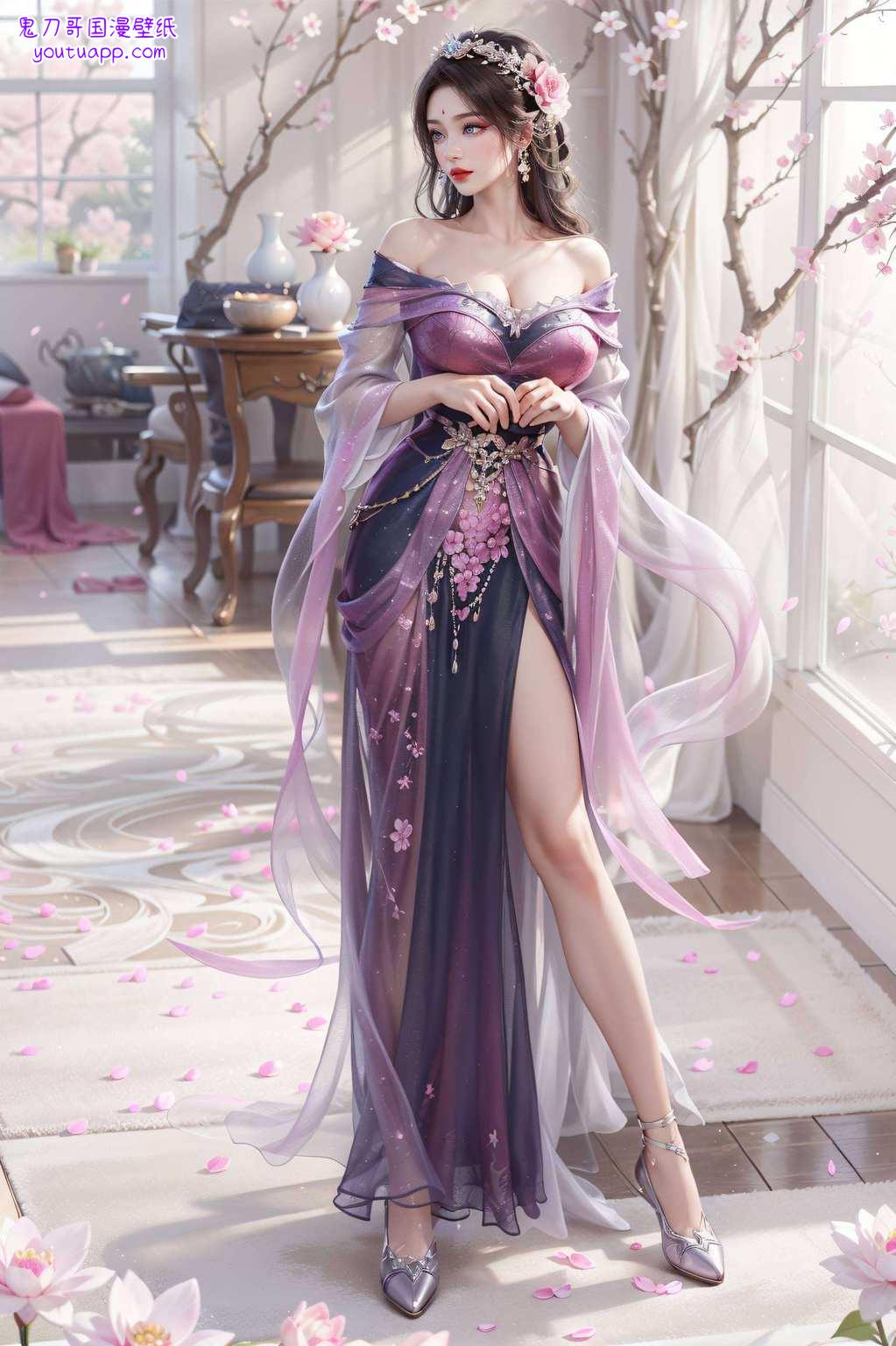 壁上丹青国漫美女