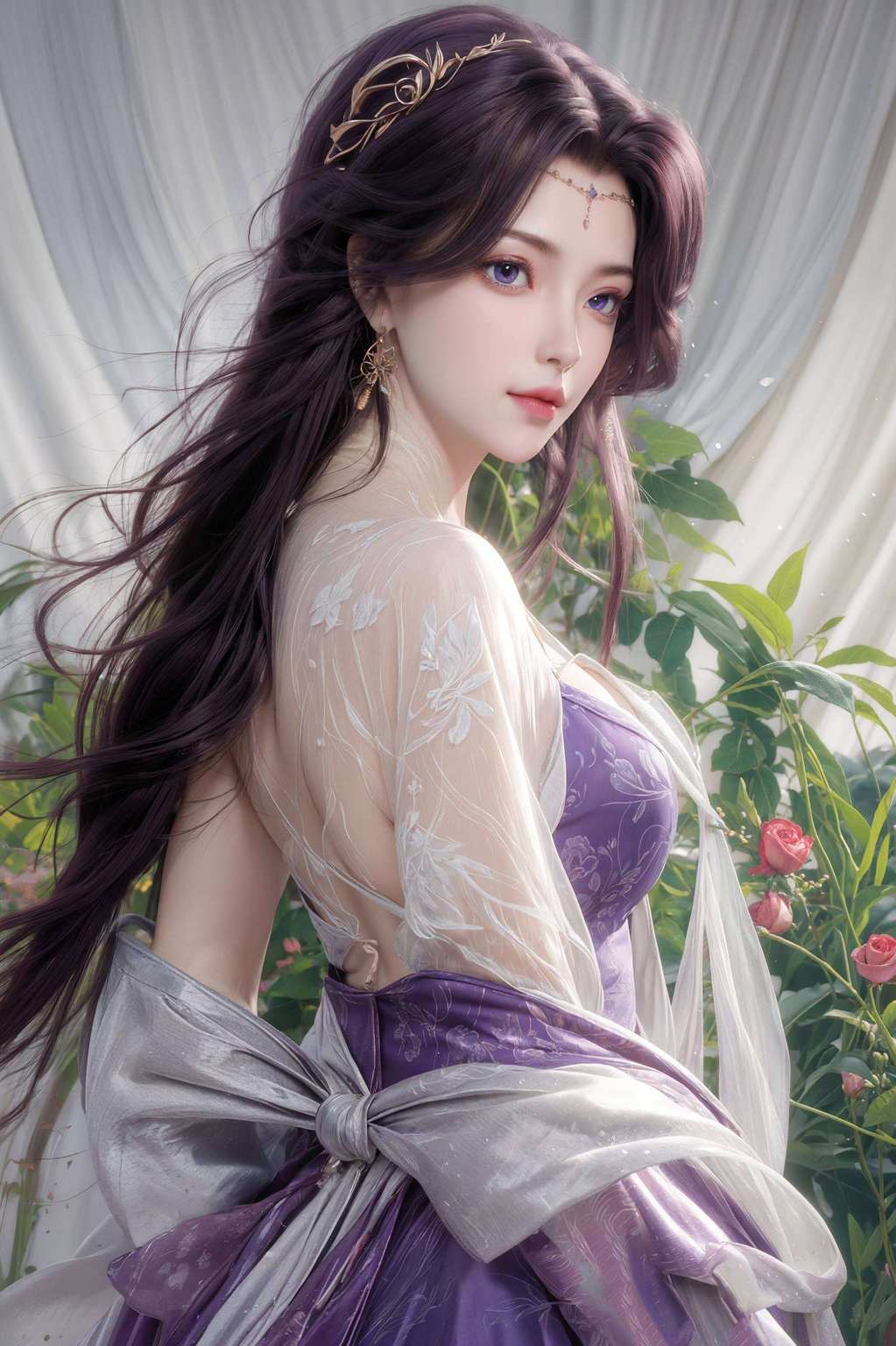 这位云曦仙子ai壁纸把那些妖魔鬼怪吹得七零八落！嘻嘻