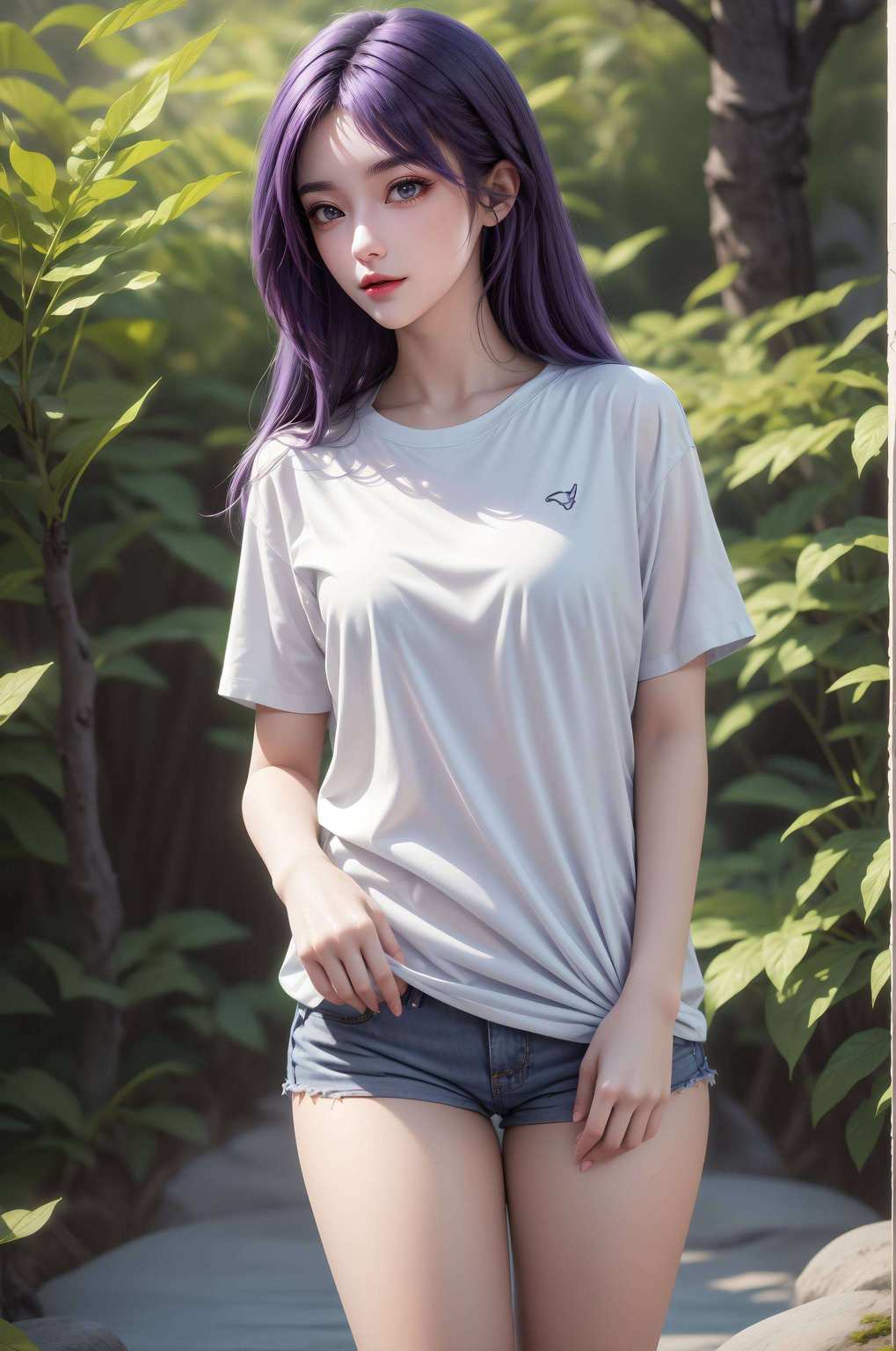 永远留在指尖让人忍不住把她的云曦图片设置为iPad艺术壁纸