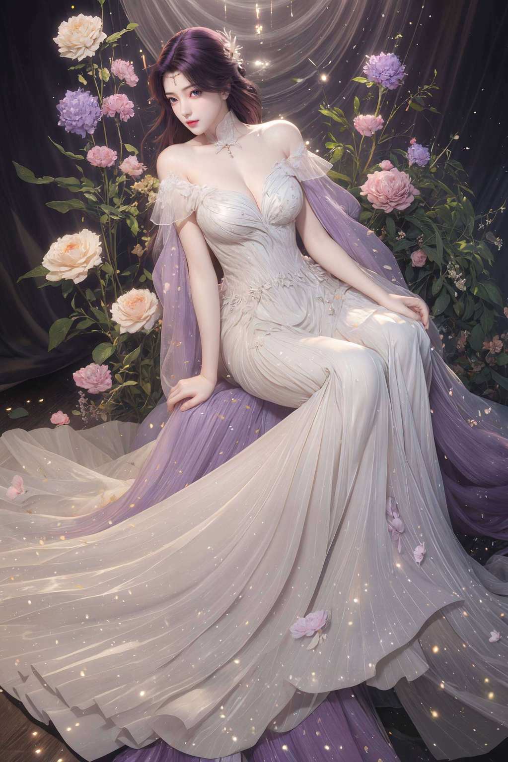 美妍如完美世界中仙子画卷中现玄幻之美