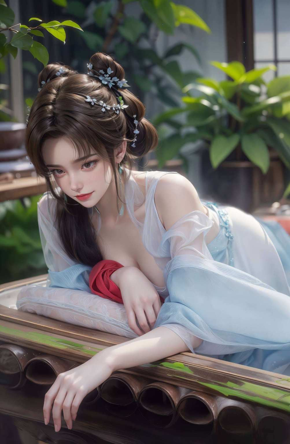 成为了国漫女神的代表程灵仙子的倩影在屏幕上轻轻摇曳