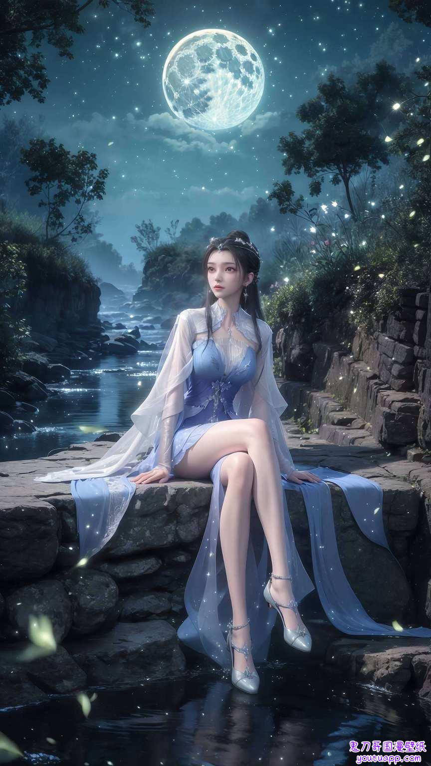 今天给大家推荐一款超级养眼的AI素材壁纸哦！👀 这不国漫女神李慕婉就华丽丽地入驻苹果壁纸界啦！🌸 绝对是仙逆迷们和国漫控们的福音啊！李慕婉那如梦似幻的气质