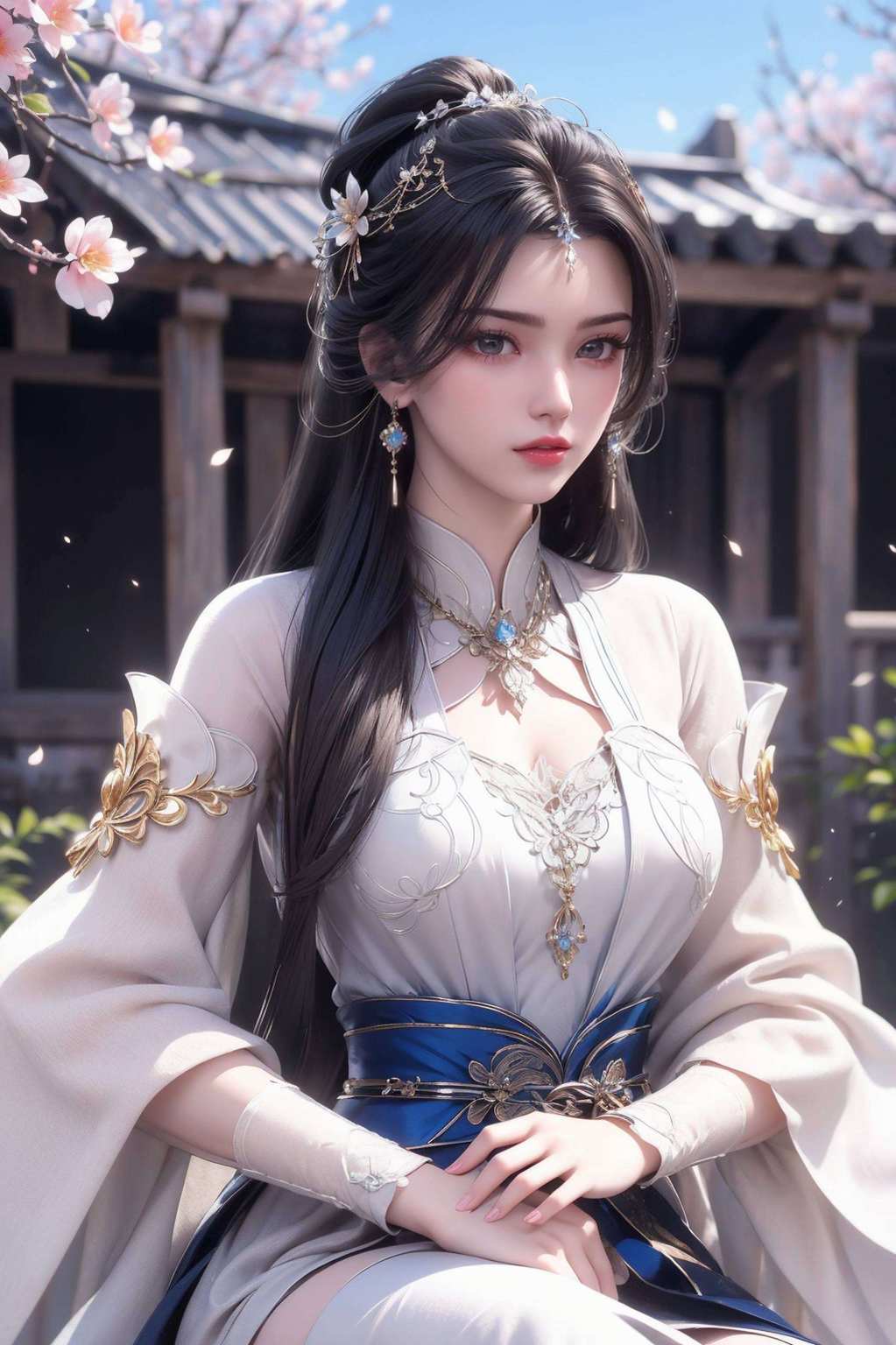 如壁画中走出的国漫女神宛若仙逆之中