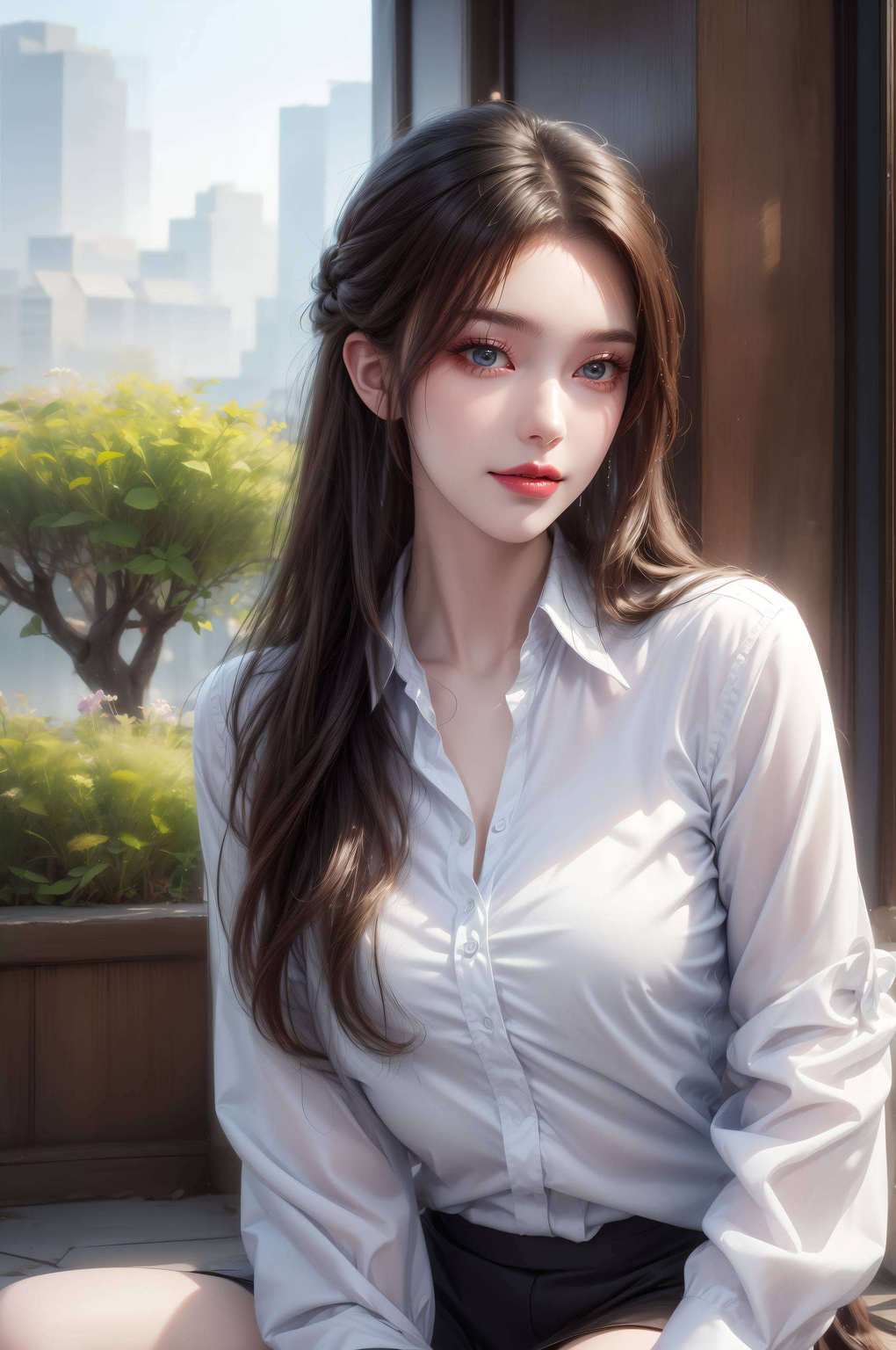 国漫美女中的战斗机！而她旁边的伙伴们国漫女神的气质让她仿佛从仙逆中走出