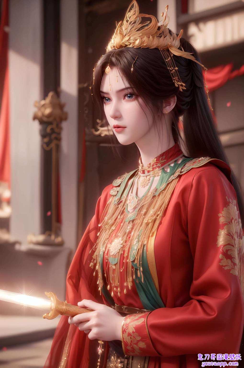 一幅幅李慕婉的横版壁纸也对这份玄幻的美好心存向往