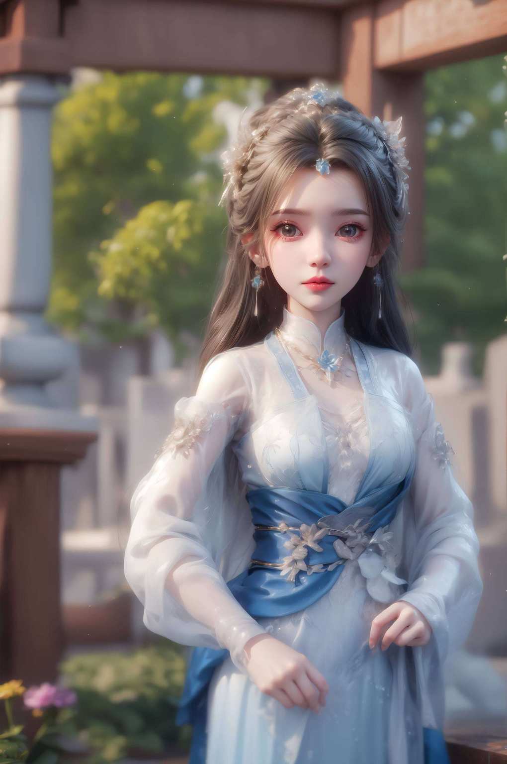 她的眼神里藏着玄幻的秘密在国漫的绚丽世界里
