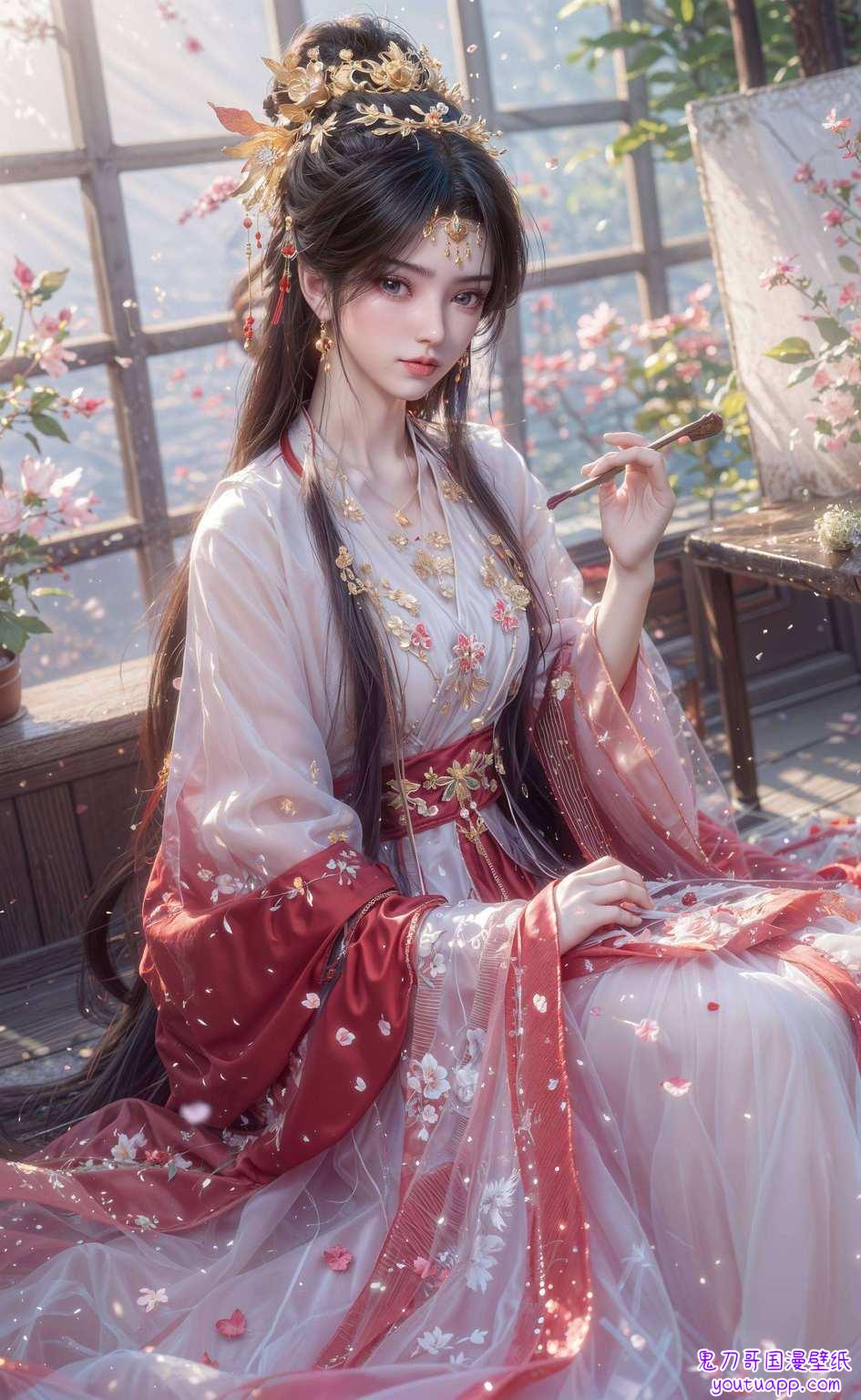 她是国漫的美丽符号成为了国漫壁纸界的宠儿
