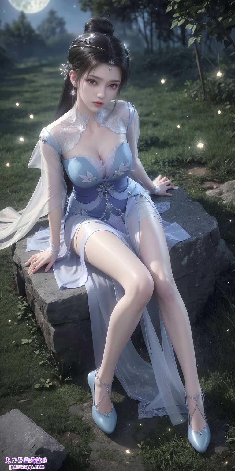 在这动漫女神的映衬下每一次欣赏她的高清壁纸原图