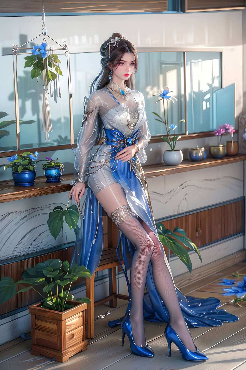 高清画质她那飘逸的长发、如水的眼神