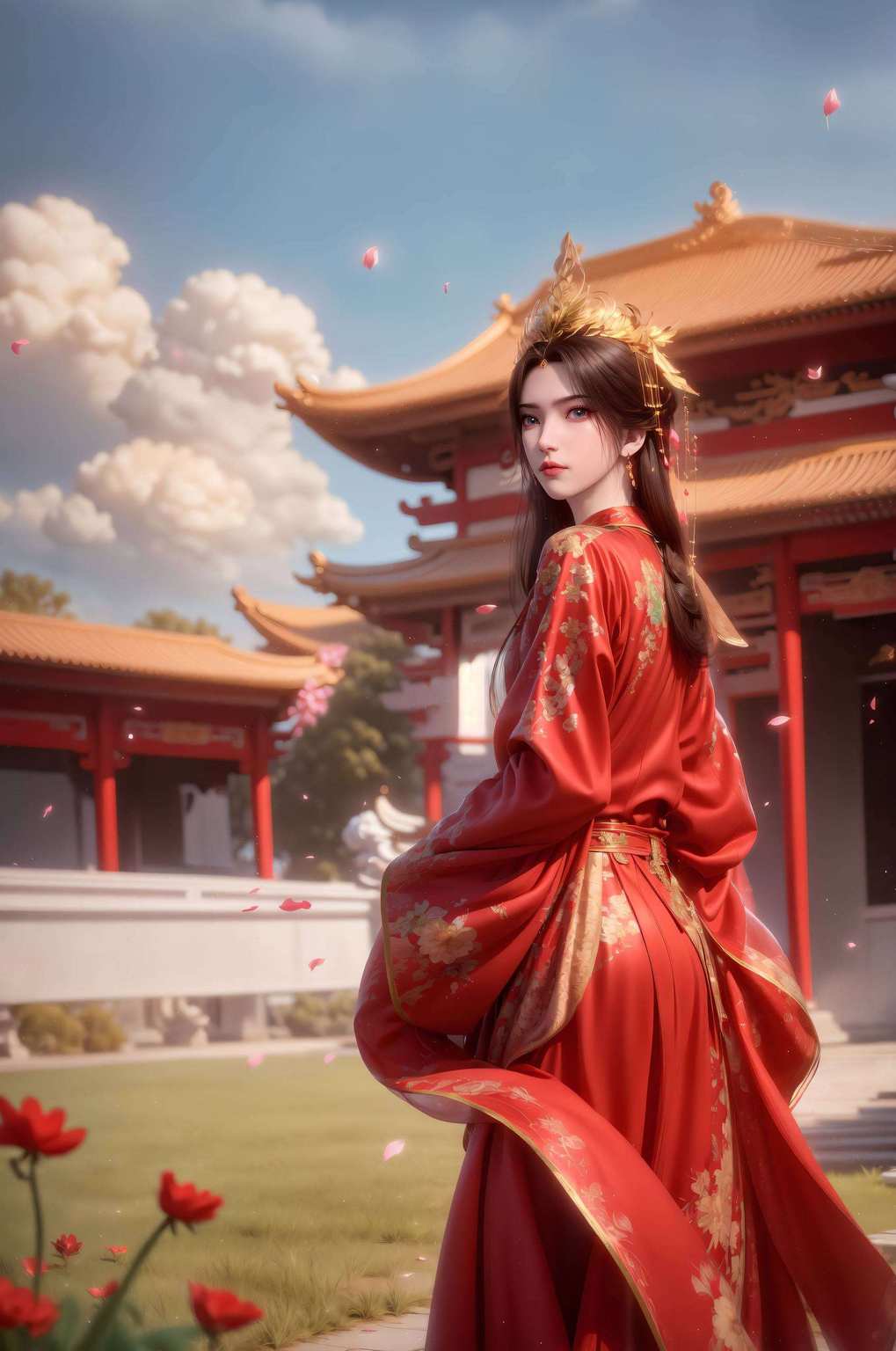 哈哈和这位国漫美女共度浪漫时光