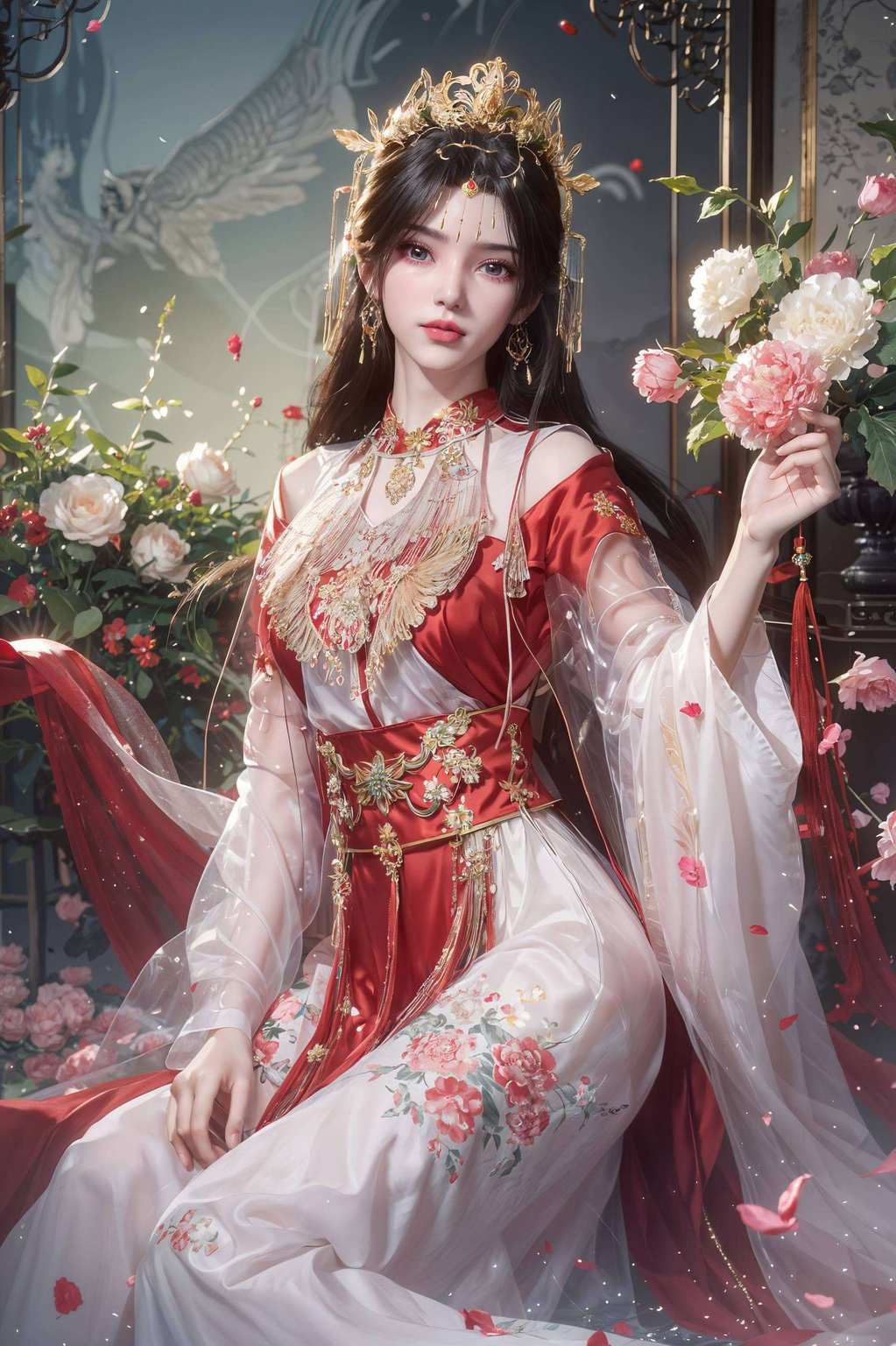 画中仙子李慕婉犹如春日里的一抹清风