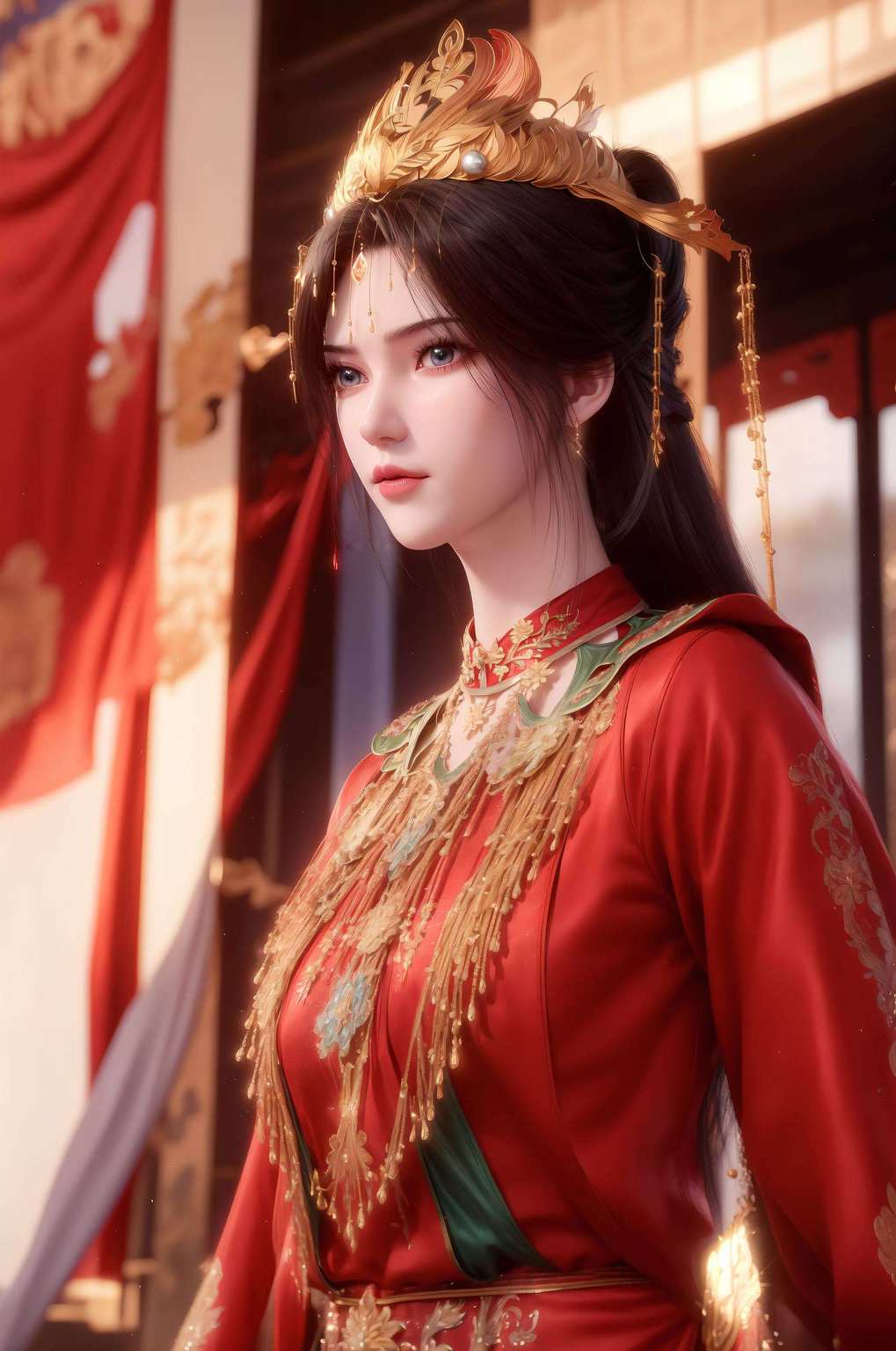 婉约佳人玉颜如画
