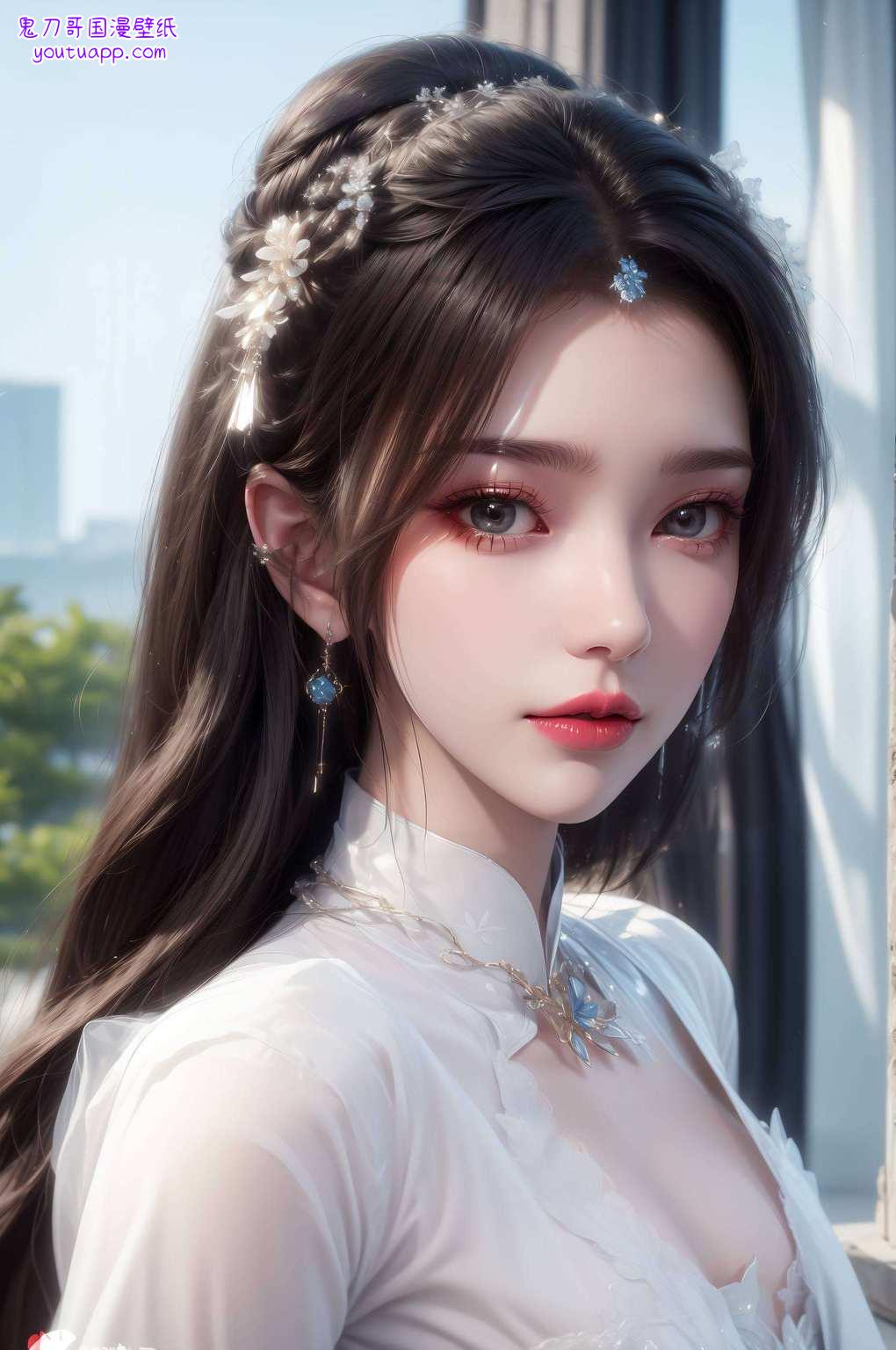 美不胜收玉颜如画