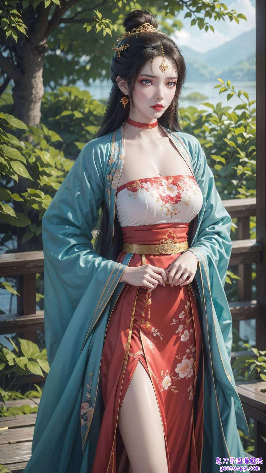 穿梭于国漫的绚丽世界如同画卷中的仙子