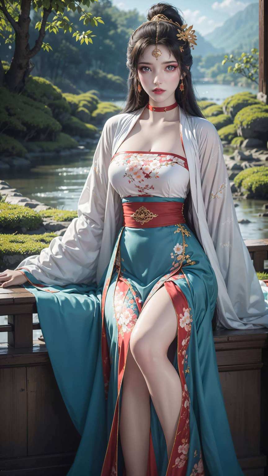她的眼神仿佛能穿透屏幕高清无水印哦！这墨云女神