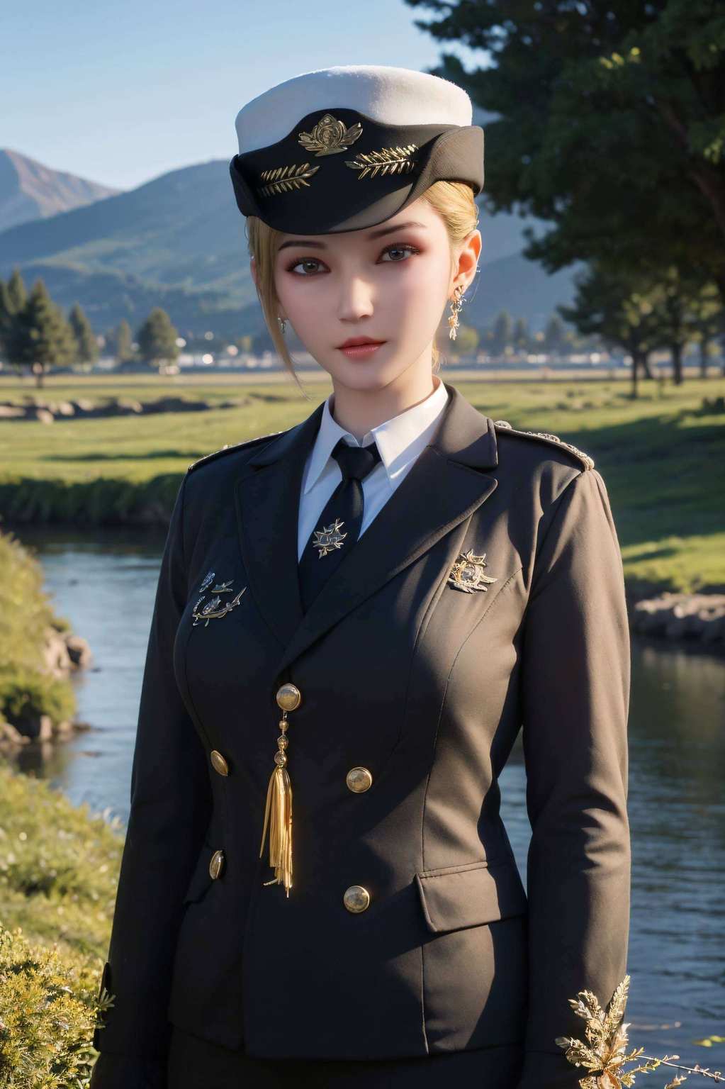 如同壁画中的仙子雄兵连中最为迷人的风景线