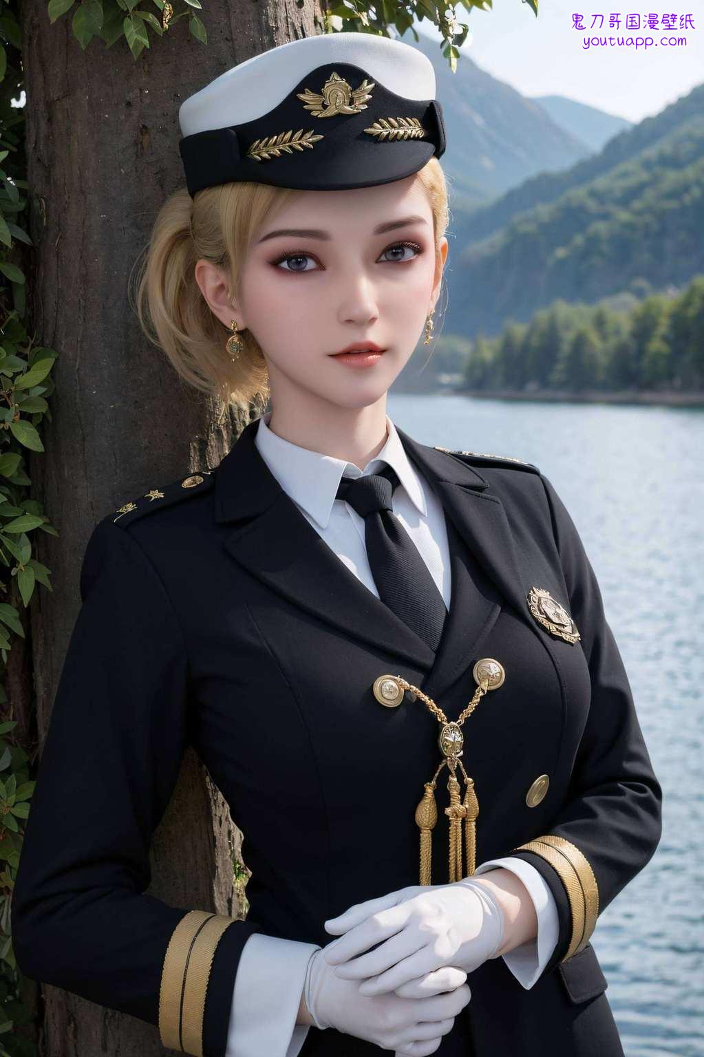 犹如纸上谈兵之美；动漫之美女婉约清丽