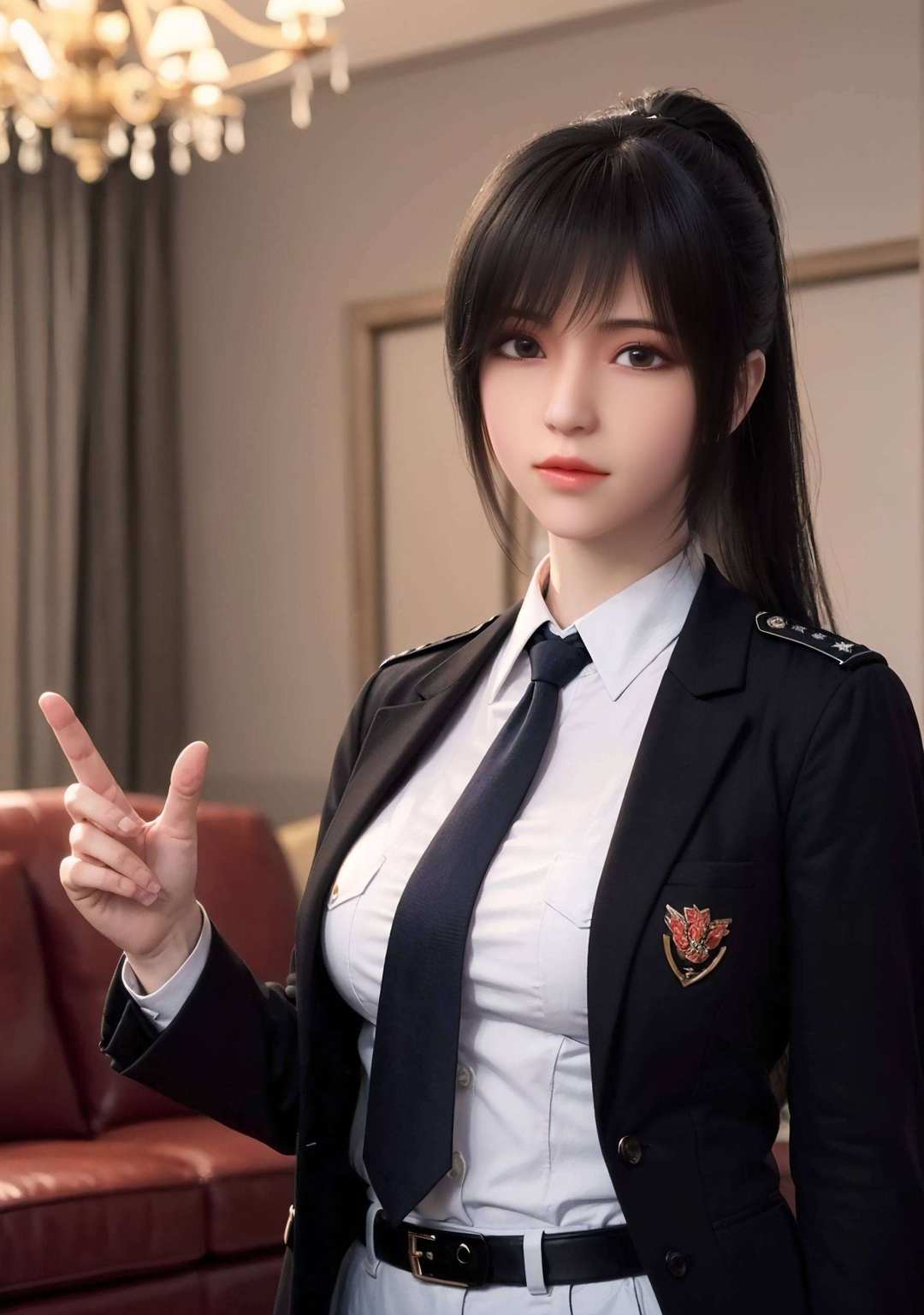 她的眼中闪烁着智慧与勇气也是无数粉丝心中的女神