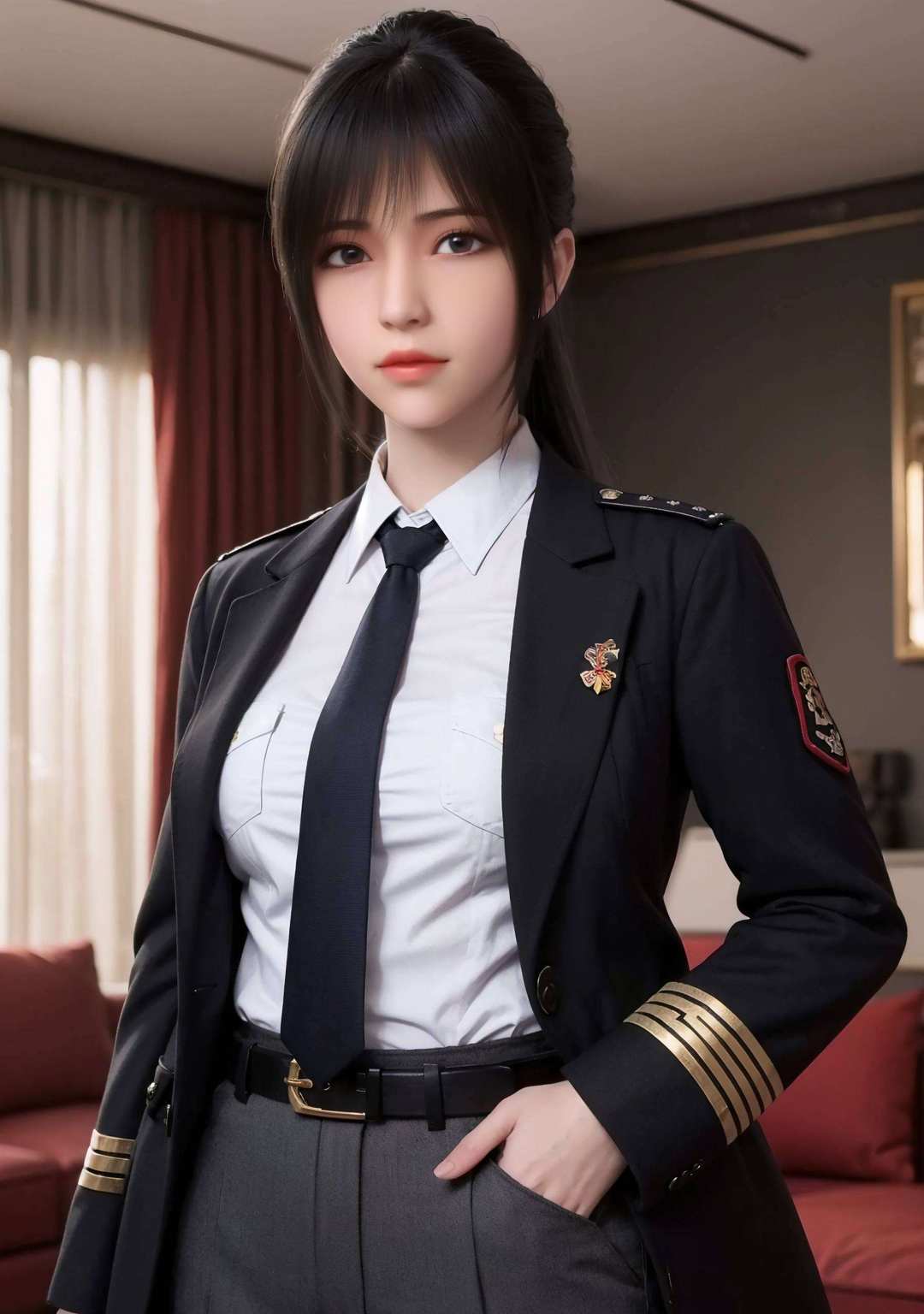 仿佛一触即发不过谁让他们是守护她的雄兵呢？😉