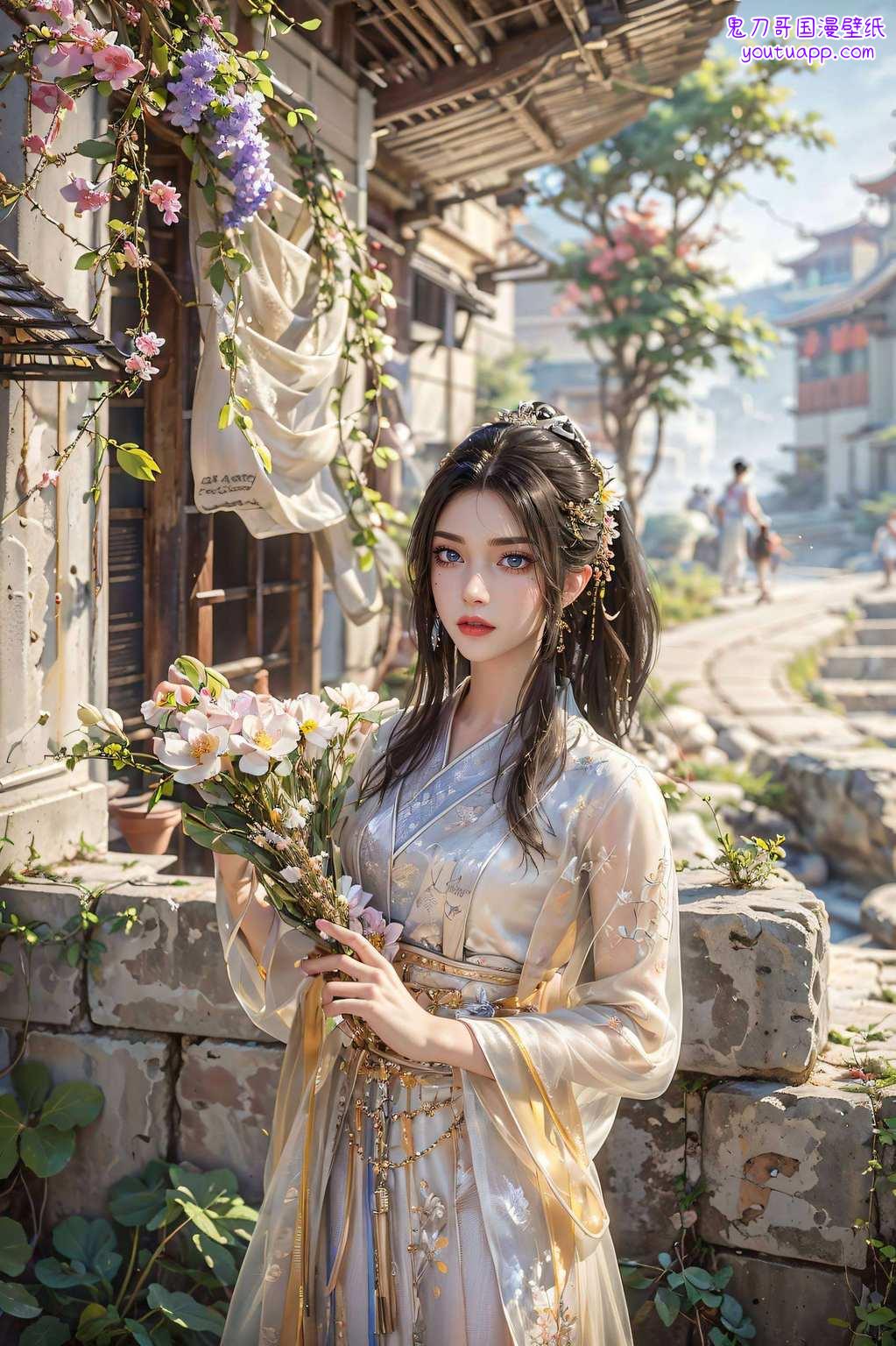 她是国漫中的女神一幅幅壁纸见证着岁月的流转