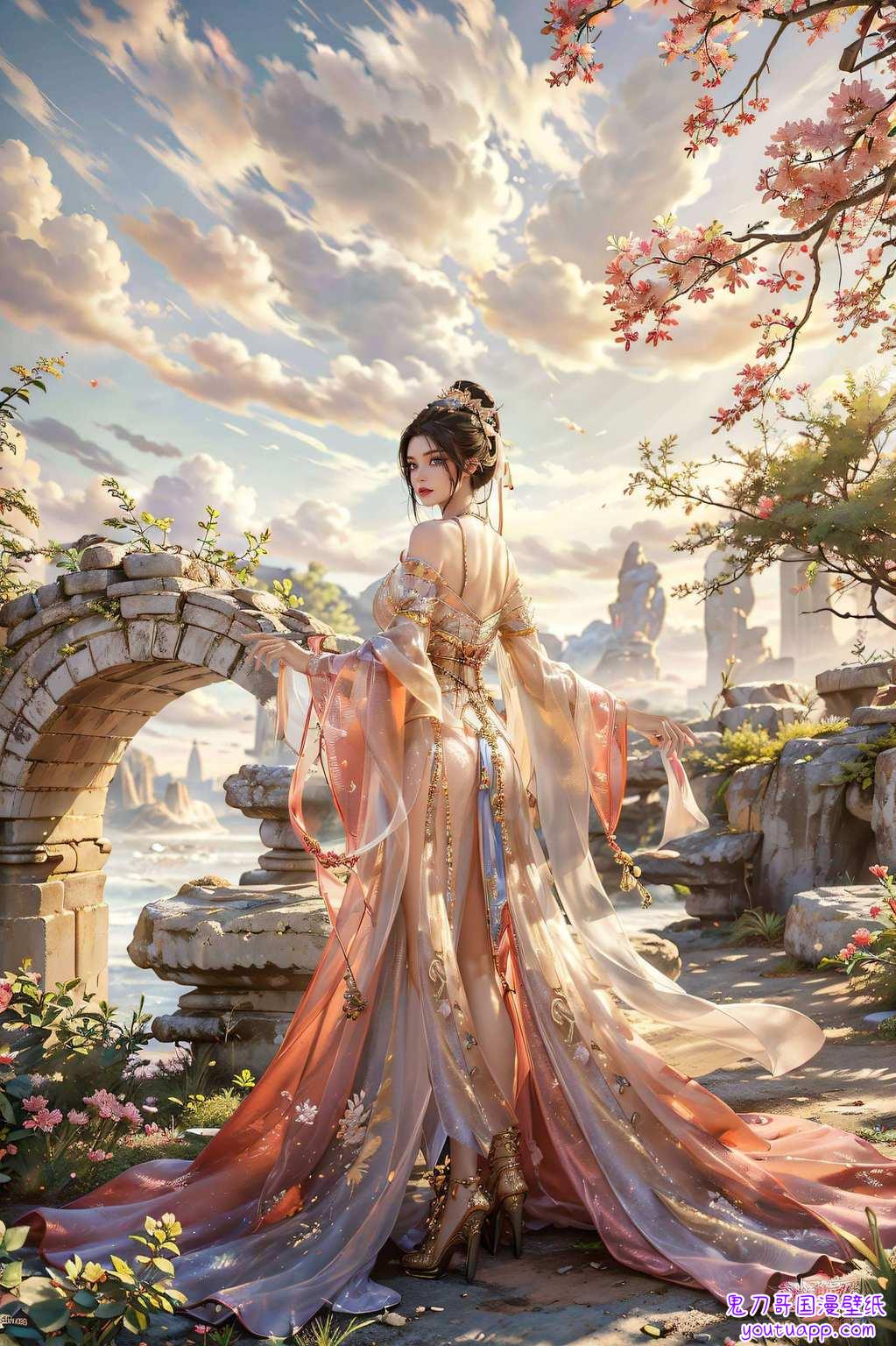 还自带神秘玄幻气质简直是国漫女神的代表！快来看看这款永生方清雪壁纸动态版