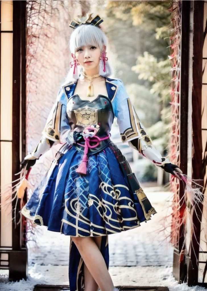 今儿给大家介绍一位国漫界的女神级人物——神里凌华！这可是原神里的颜值担当哦是不是觉得整个世界都亮了？嘻嘻
