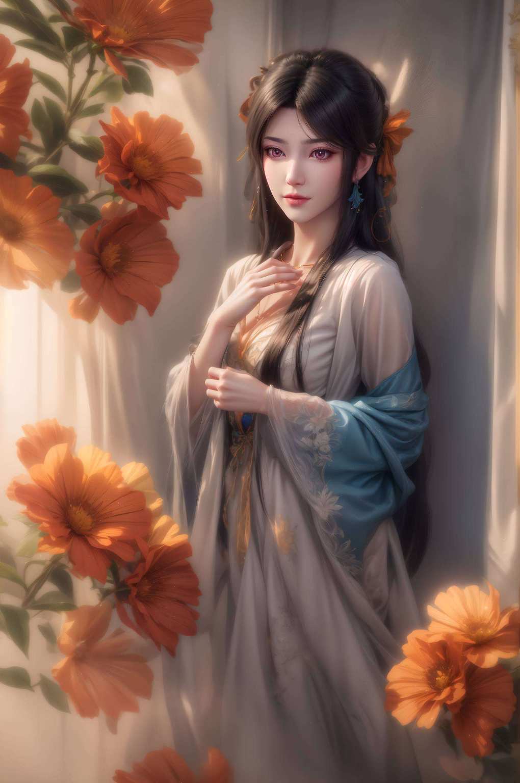 让你的电脑桌面瞬间变身玄幻世界那可真是美爆了！以国漫元尊中的夭夭女神为灵感