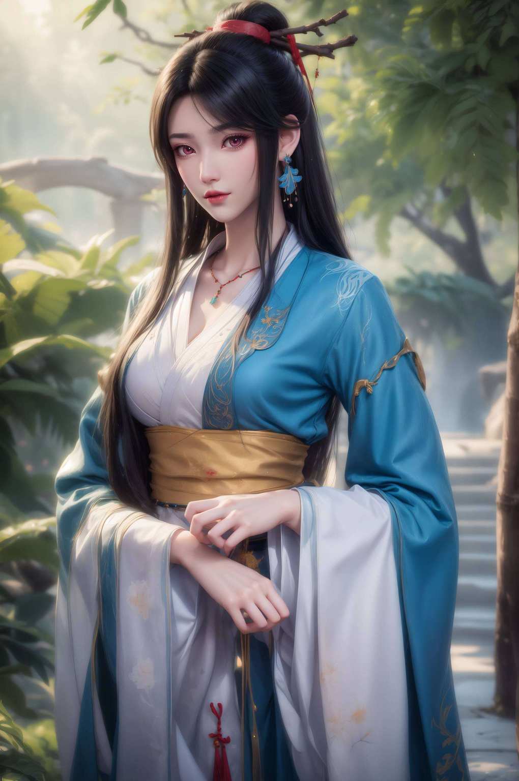 与她并排的绿萝夭夭