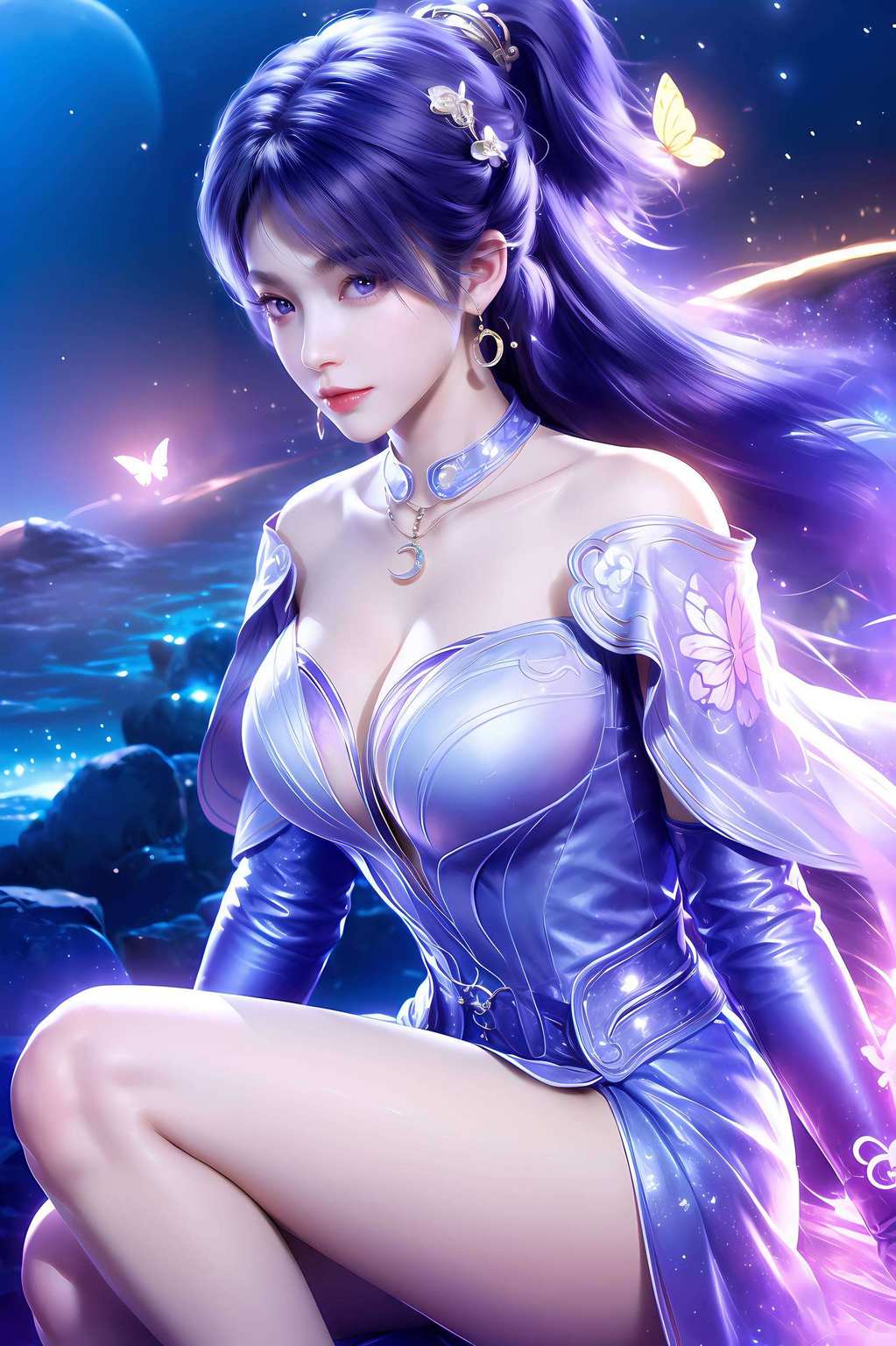动漫迷们国漫女神姬紫月神图壁纸来啦！她那独特的气质和美貌