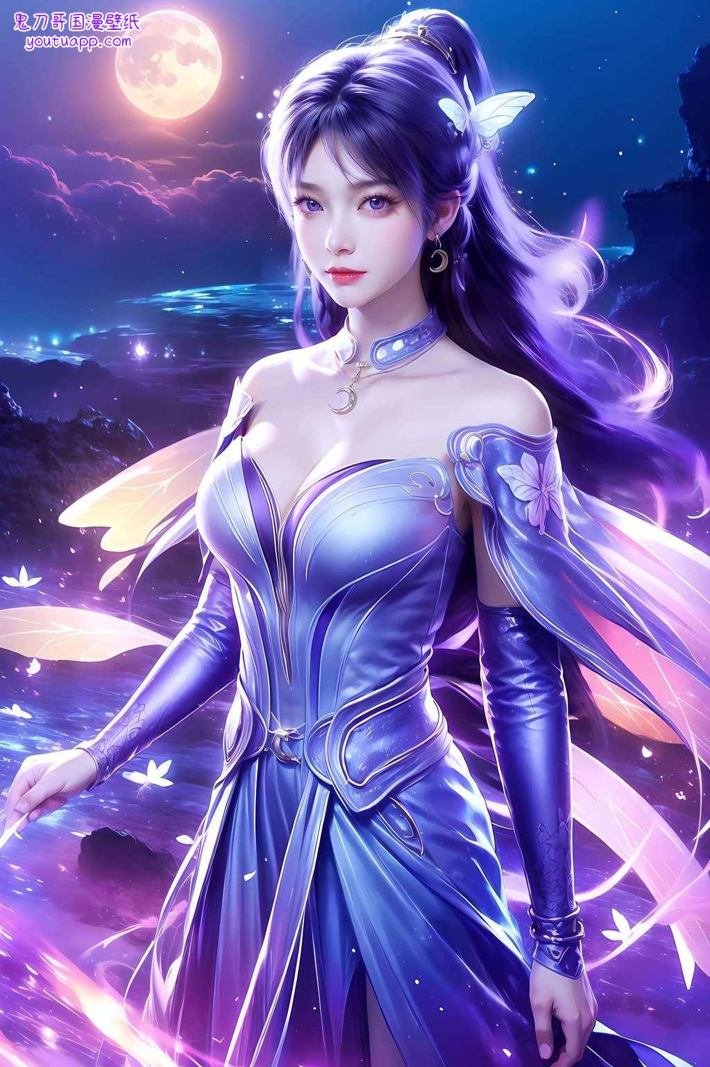 是不是觉得玄幻世界瞬间亲切了许多？别急各位看官！今儿给大家介绍一款国漫界的隐藏款——遮天姬紫月泳装壁纸！瞧瞧那曲线