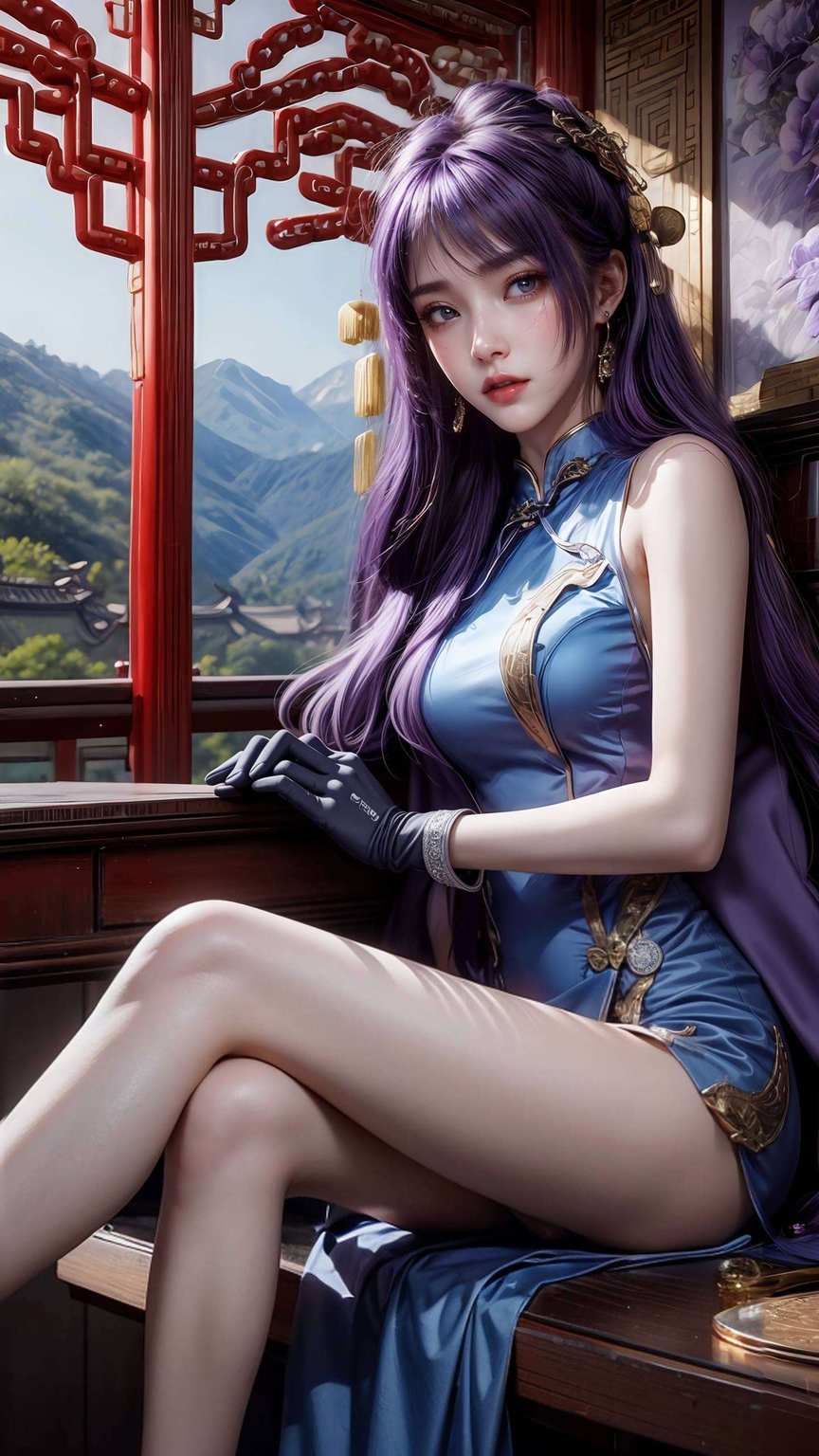 简直让人着迷不已！快来欣赏这姬紫月壁纸玄幻又魅力