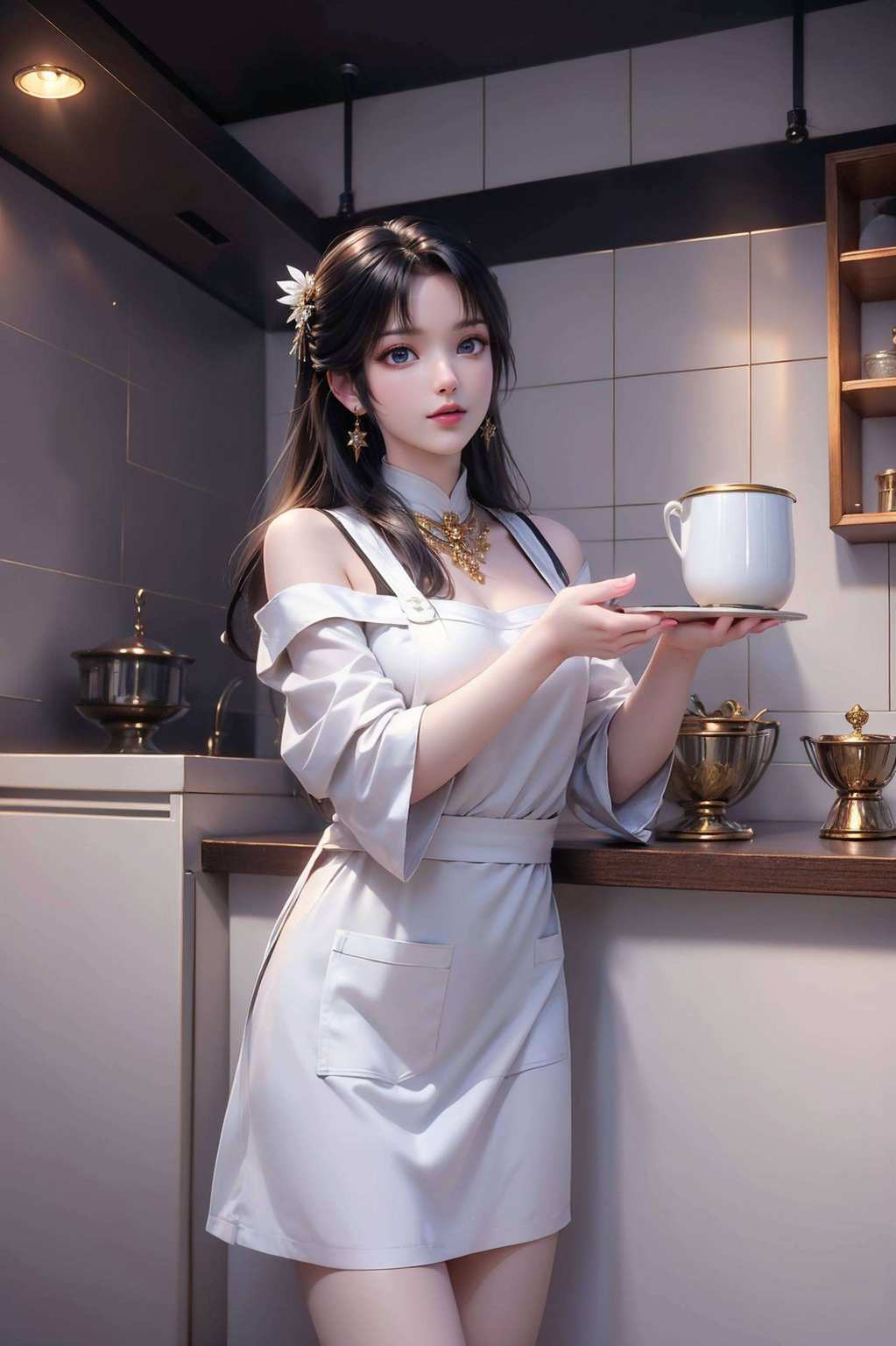 碧瑶同学以其独特的碧绿色壁纸形象