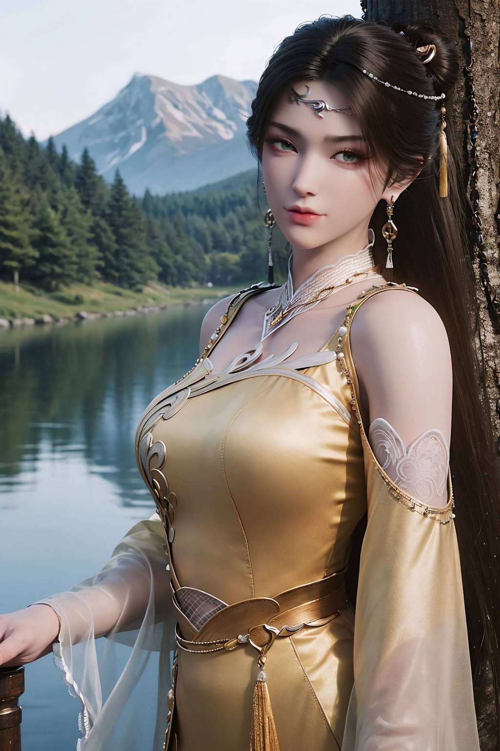 国漫女神齐聚一堂壁纸上她是那抹柔情似水的风景；陆雪琪英气逼人